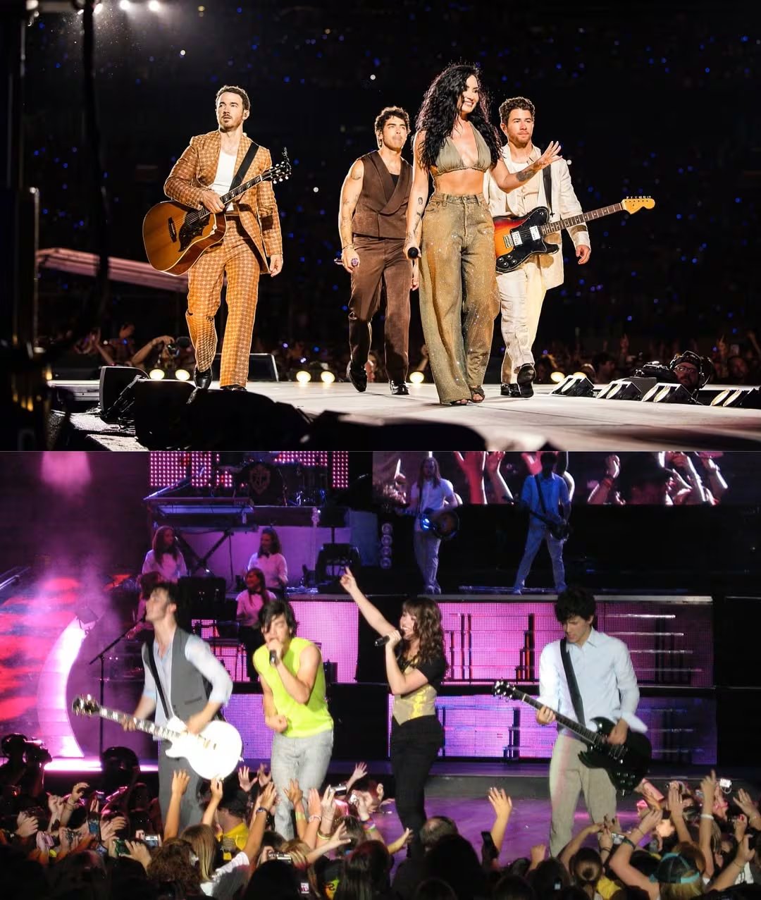 Demi Lovato y los Jonas Brothers vuelven a compartir escenario, despertando recuerdos de la época Camp Rock. (Instagram /ddlovato)