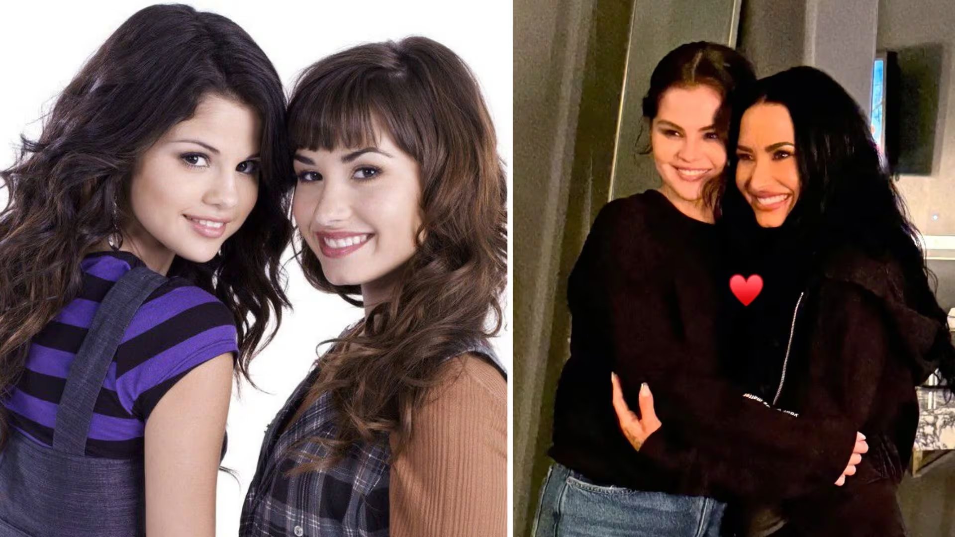 Selena Gomez celebró desde el público el regreso de sus antiguos compañeros durante el concierto en Orlando. (Composición fotográfica )