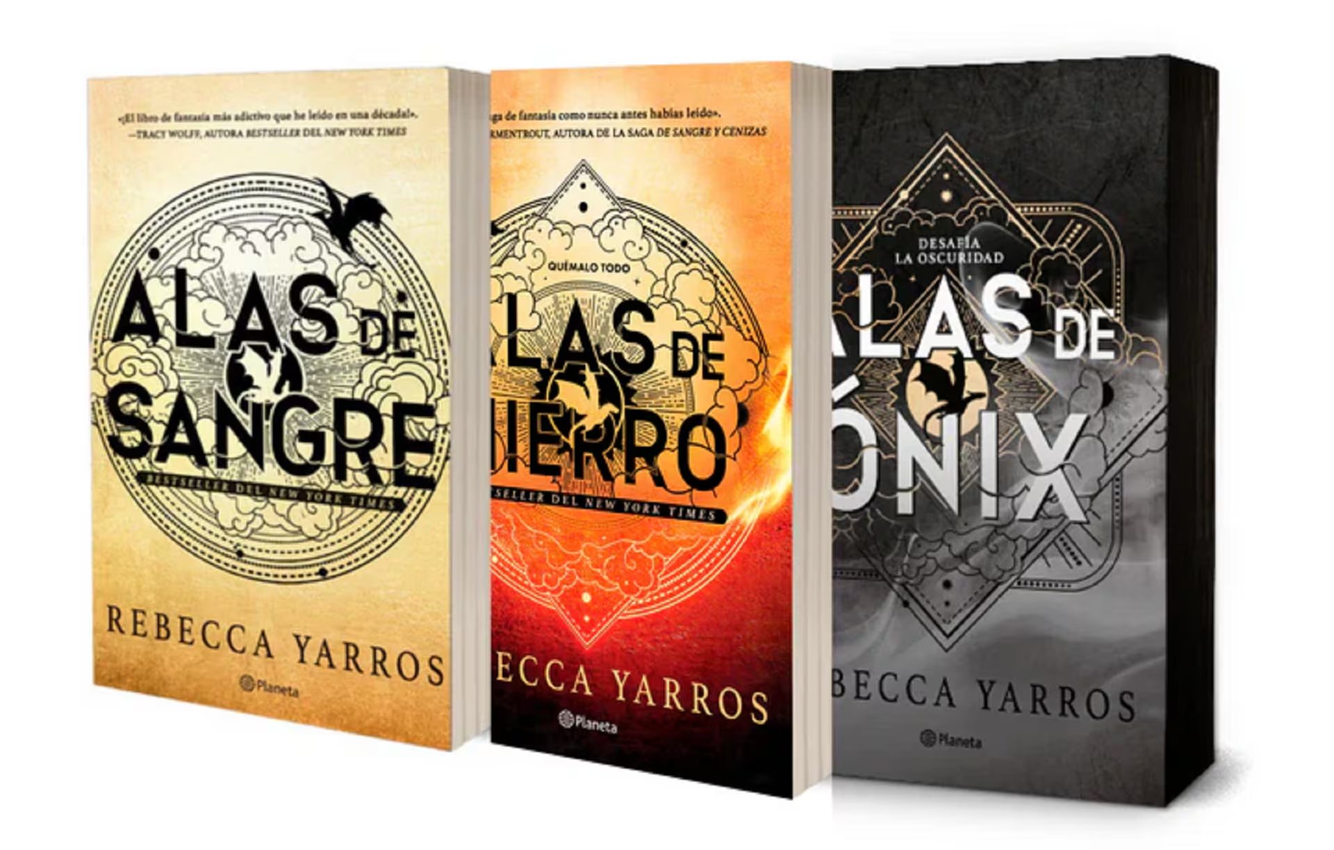 Los tres libros de la saga 