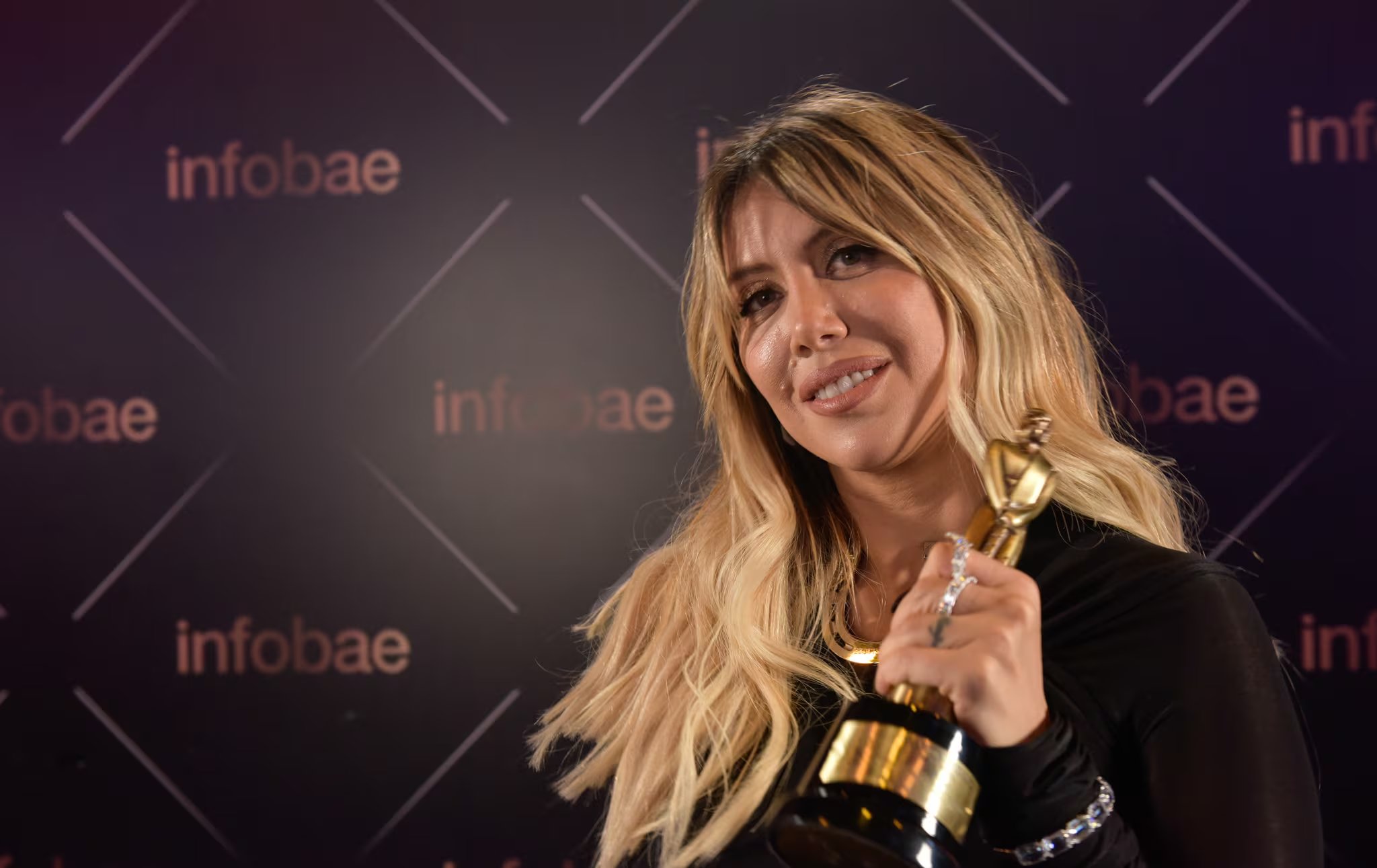 Wanda Nara durante su particiapación en los premios Martín Fierro de la Moda 2024 (Gustavo Gavotti)
