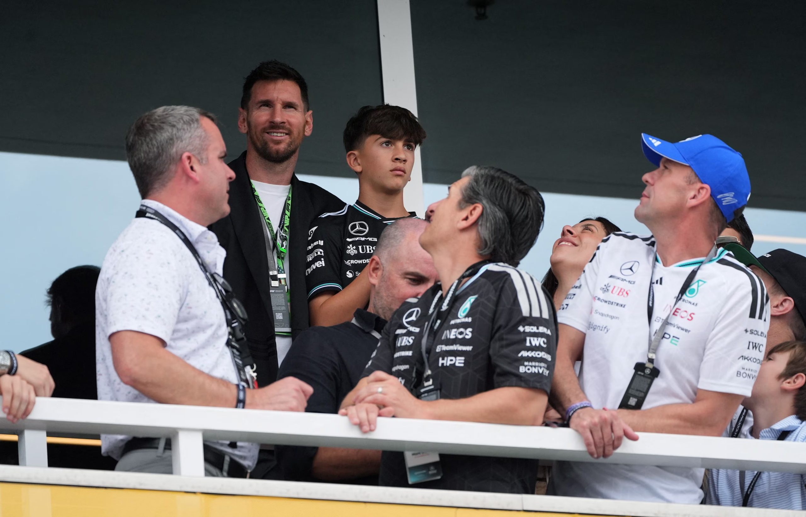 Tras jugar con el Inter Miami, Messi fue a ver la carrera de Fórmula 1 (Reuters/Rebecca Blackwell)