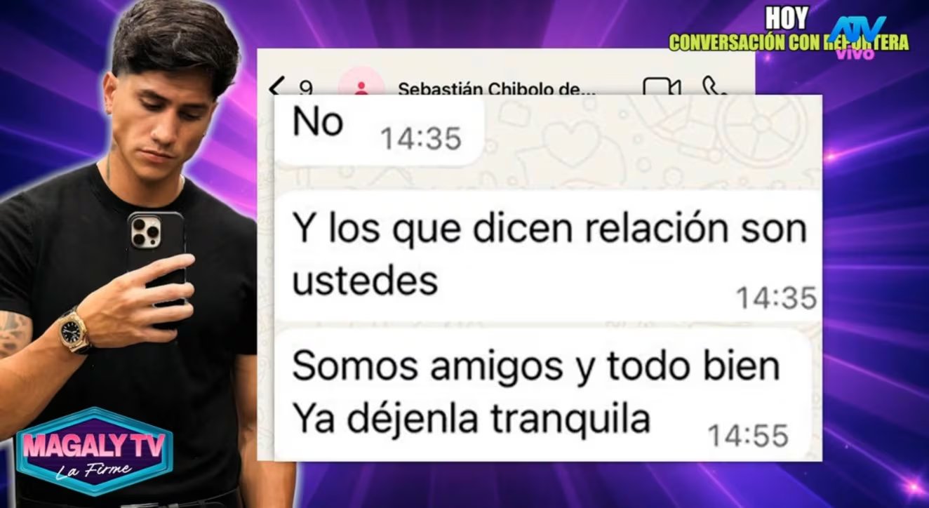 Laura Spoya es captada con su ‘colágeno’ y desata polémica pese a negar romance. Captura: Magaly TV La Firme.