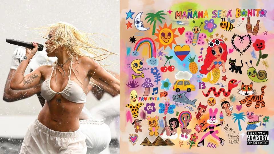 En 2023, la relación creativa siguió vigente con 'Besties' y 'Ojos Ferrari', para el album 'Mañana será bonito', ampliando la lista de éxitos compartidos entre Karol G, Justin Quiles y Lenny Tavárez - crédito @karolg/Instagram y Universal Music Latino
