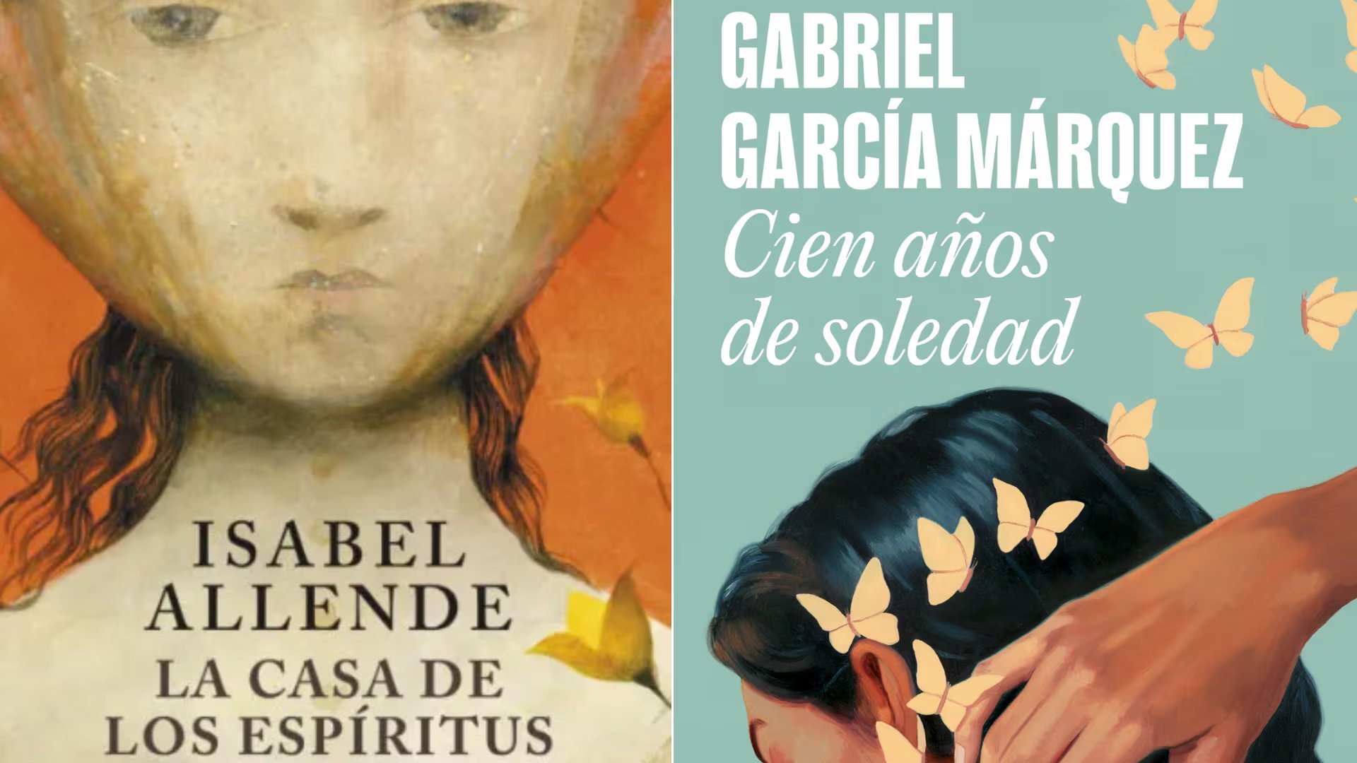 Obras literarias 'La casa de los espíritus' y 'Cien años de soledad'. 

(Composición Infobae: Penguin Libros)