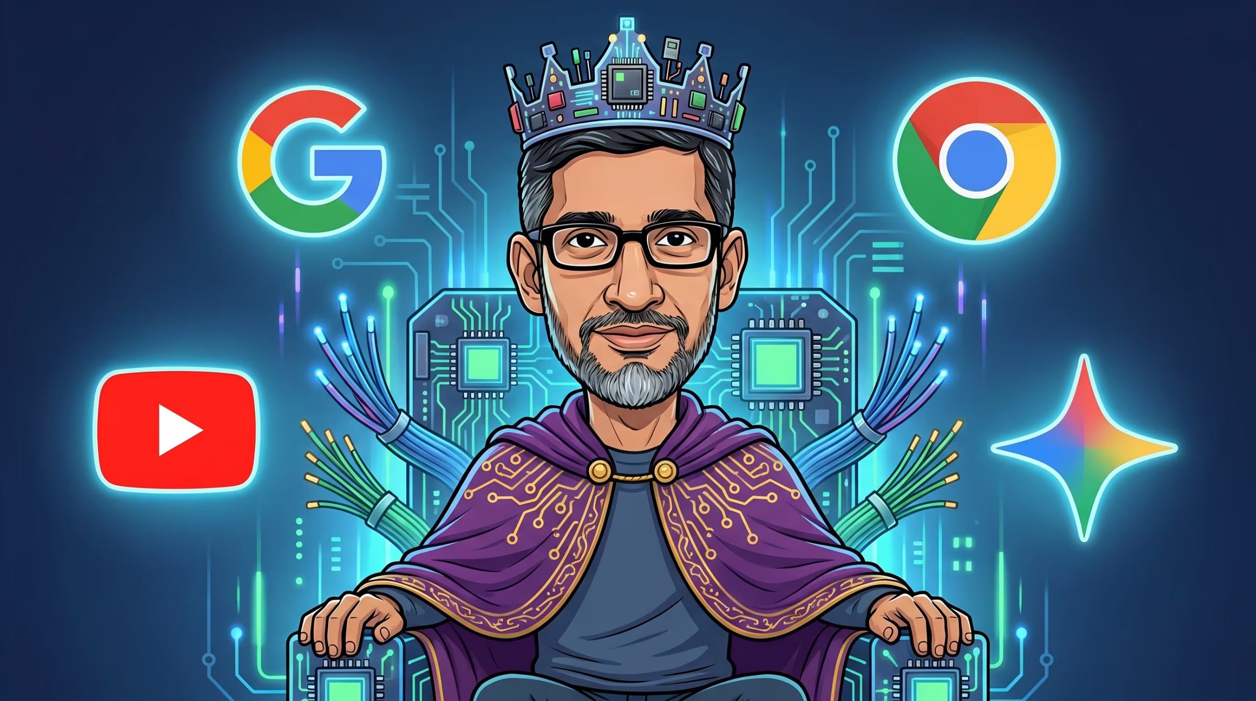USD 4 billones de capitalización, USD 400.000 millones de ingresos y 25% del tráfico mundial de IA: el CEO al que pedían renunciar en 2022 hoy preside el imperio mejor posicionado del sector (Imagen Ilustrativa Infobae)