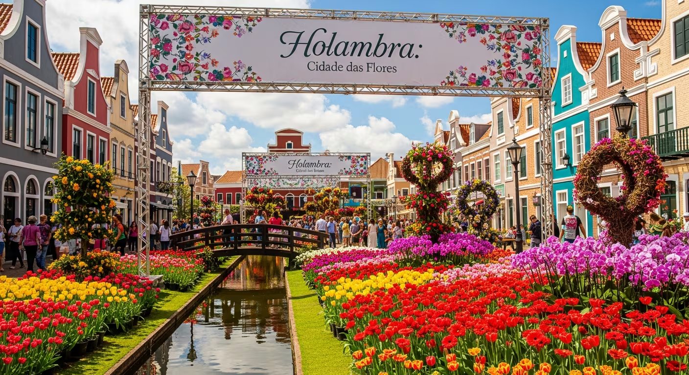 Holambra, en Brasil, fusiona tradiciones holandesas y producción florícola, celebrando la diversidad de tulipanes, gerberas y orquídeas en ferias y exposiciones