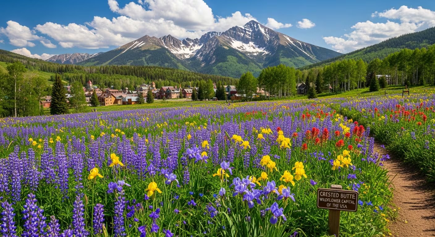 Crested Butte, en Colorado, es la capital estadounidense de las flores silvestres y destino emblemático para festivales y senderismo veraniego (Imagen Ilustrativa Infobae)