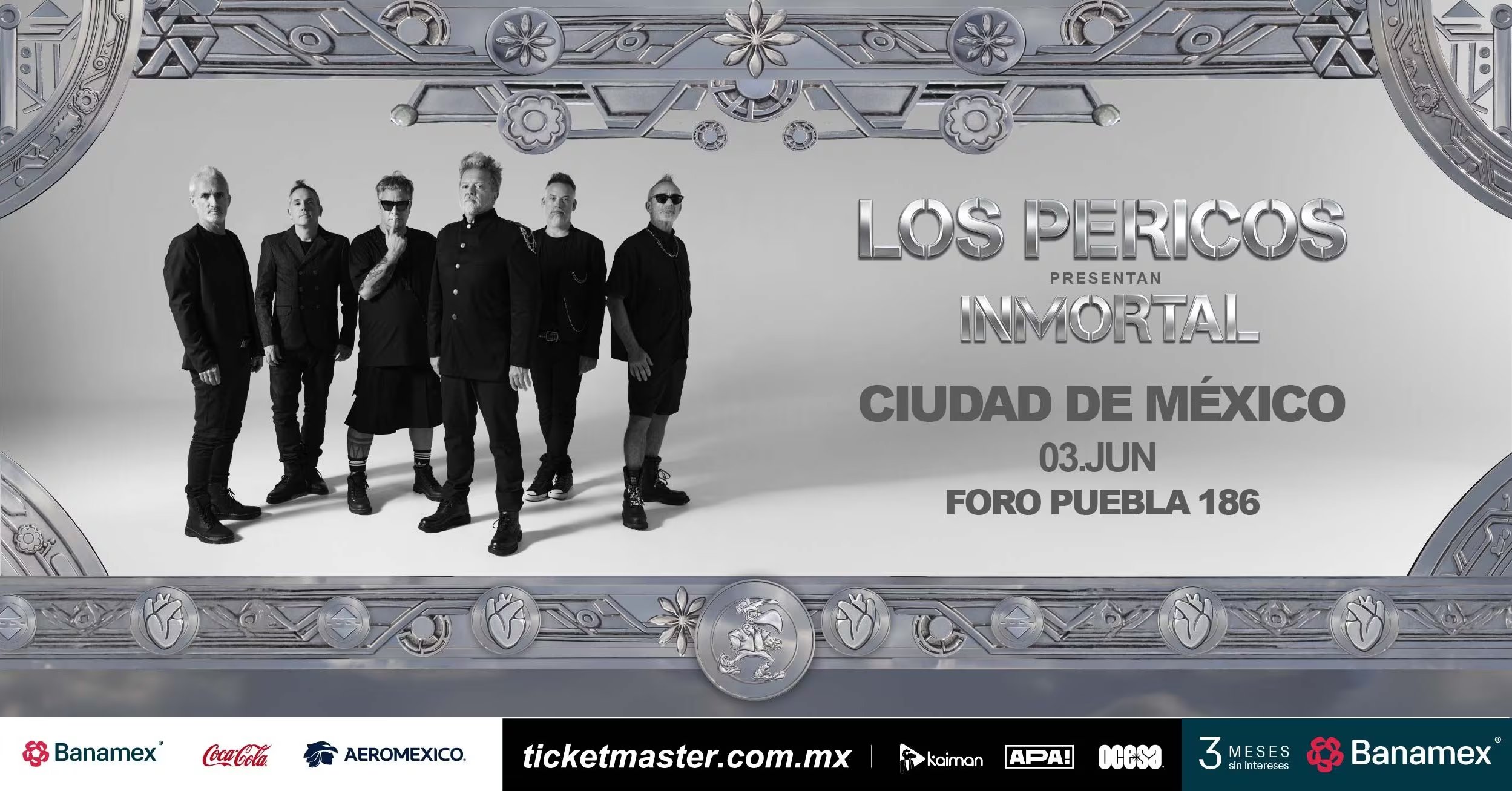 La banda argentina ofrecerá un show íntimo en el Foro Puebla de Ciudad de México el 3 de junio y uno celebratorio en Guadalajara el 29 de octubre (Ocesa)