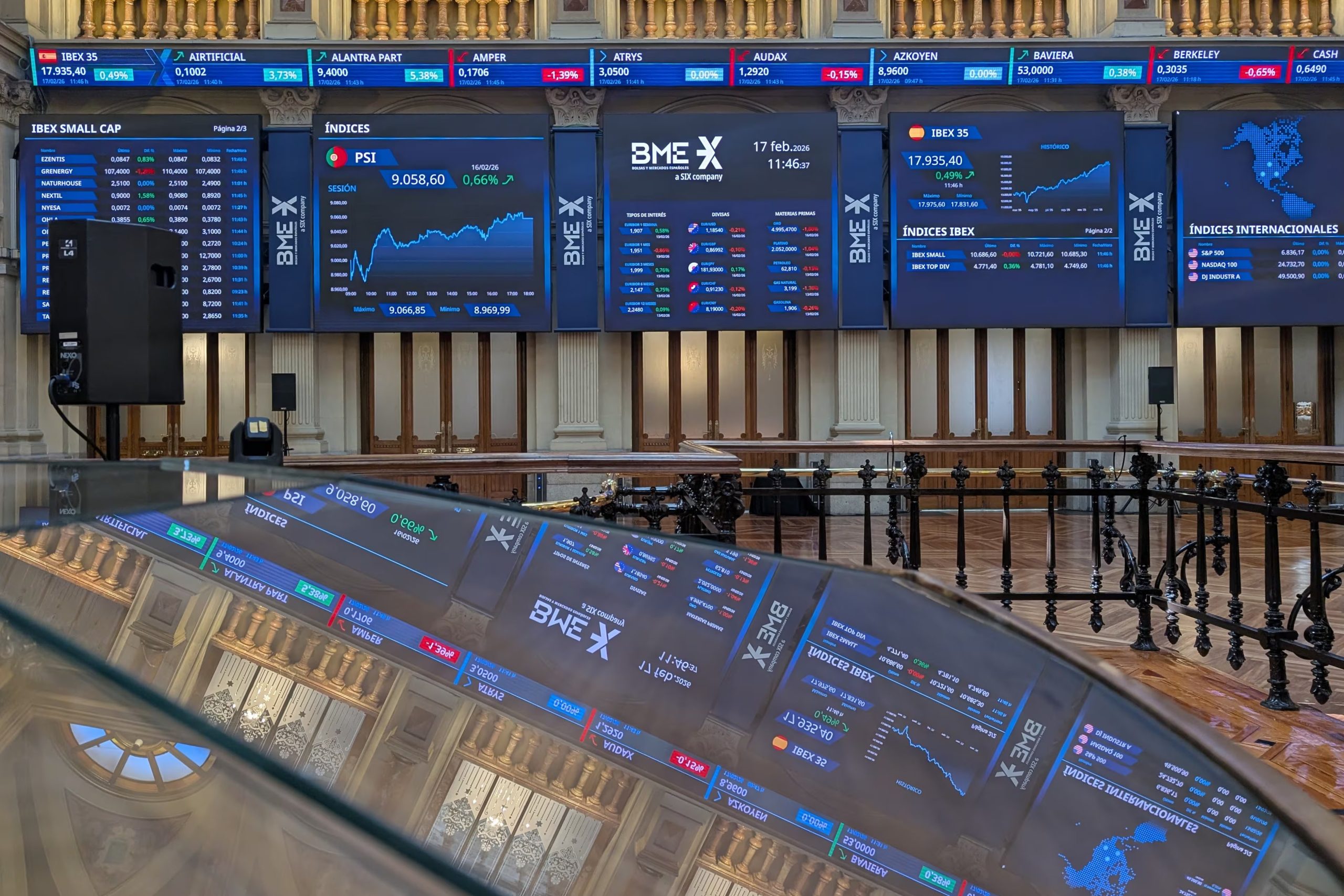 El índice paneuropeo STOXX 600 alcanzó los 623,25 puntos, su nivel más alto desde abril, liderado por el CAC 40 con una subida del 2,94%. (EFE/ Vega Alonso)