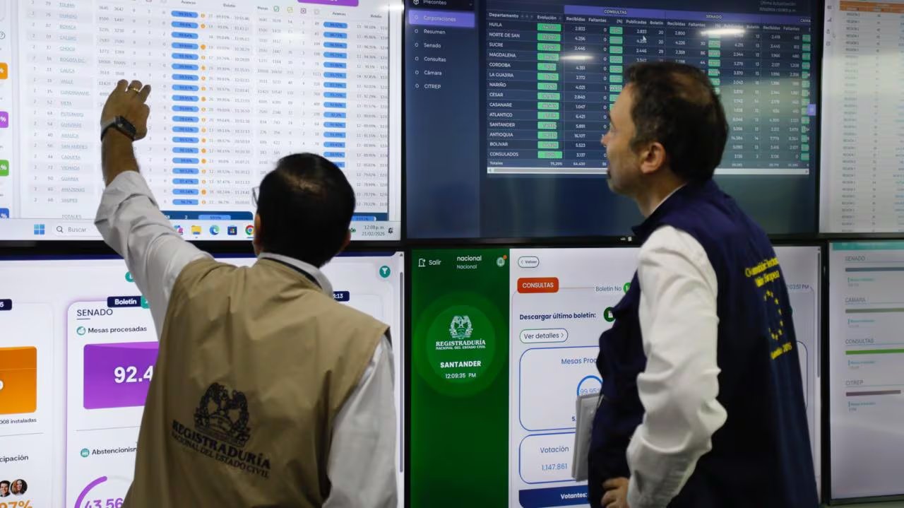 La MOE aseguró que el software de la Registraduría cuenta con auditorías y controles técnicos, y recordó que el proceso electoral en Colombia sigue siendo principalmente manual. - crédito Registraduría
