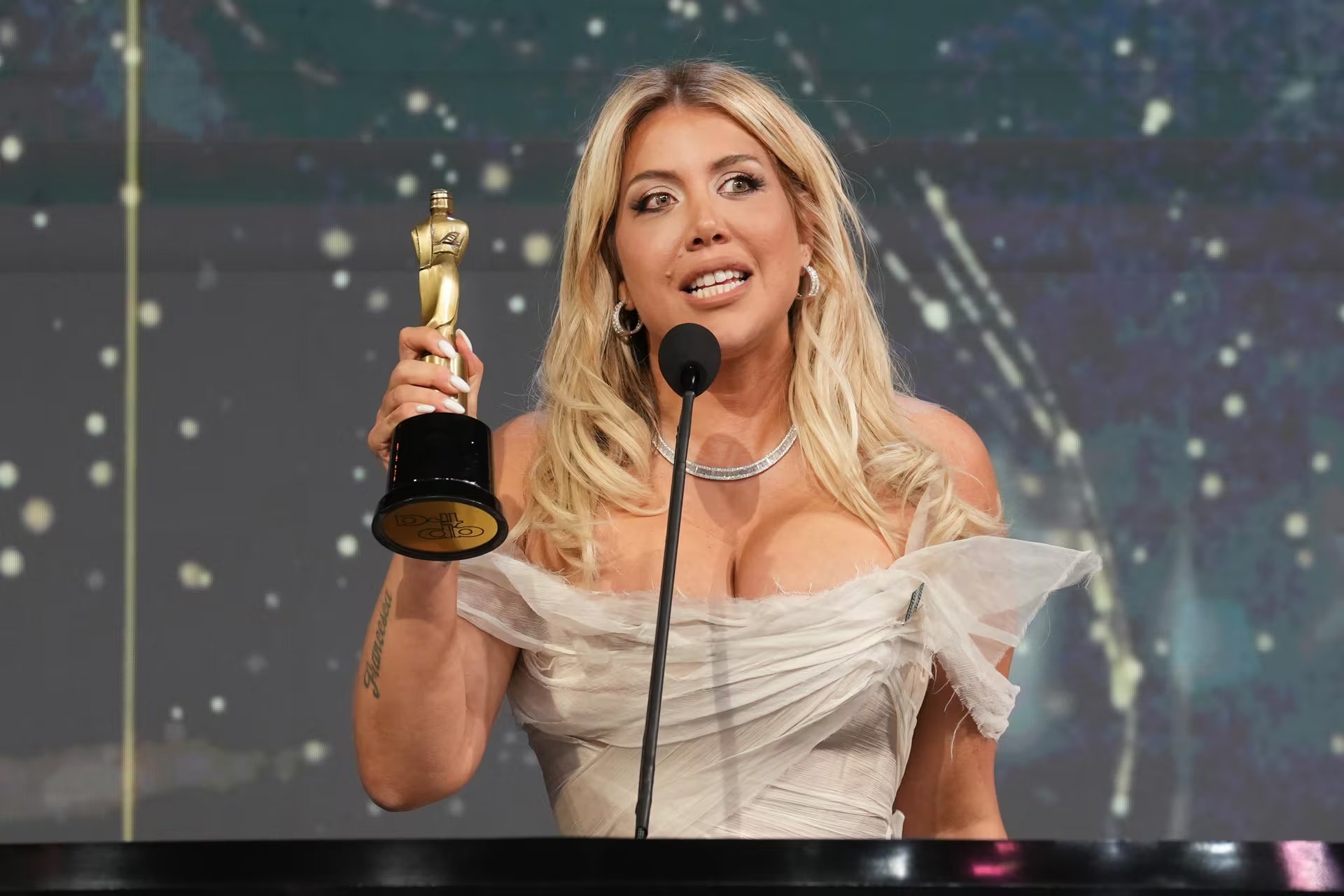 Wanda Nara, dueña del Martín Fierro a mejor conductora y de todas las polémicas