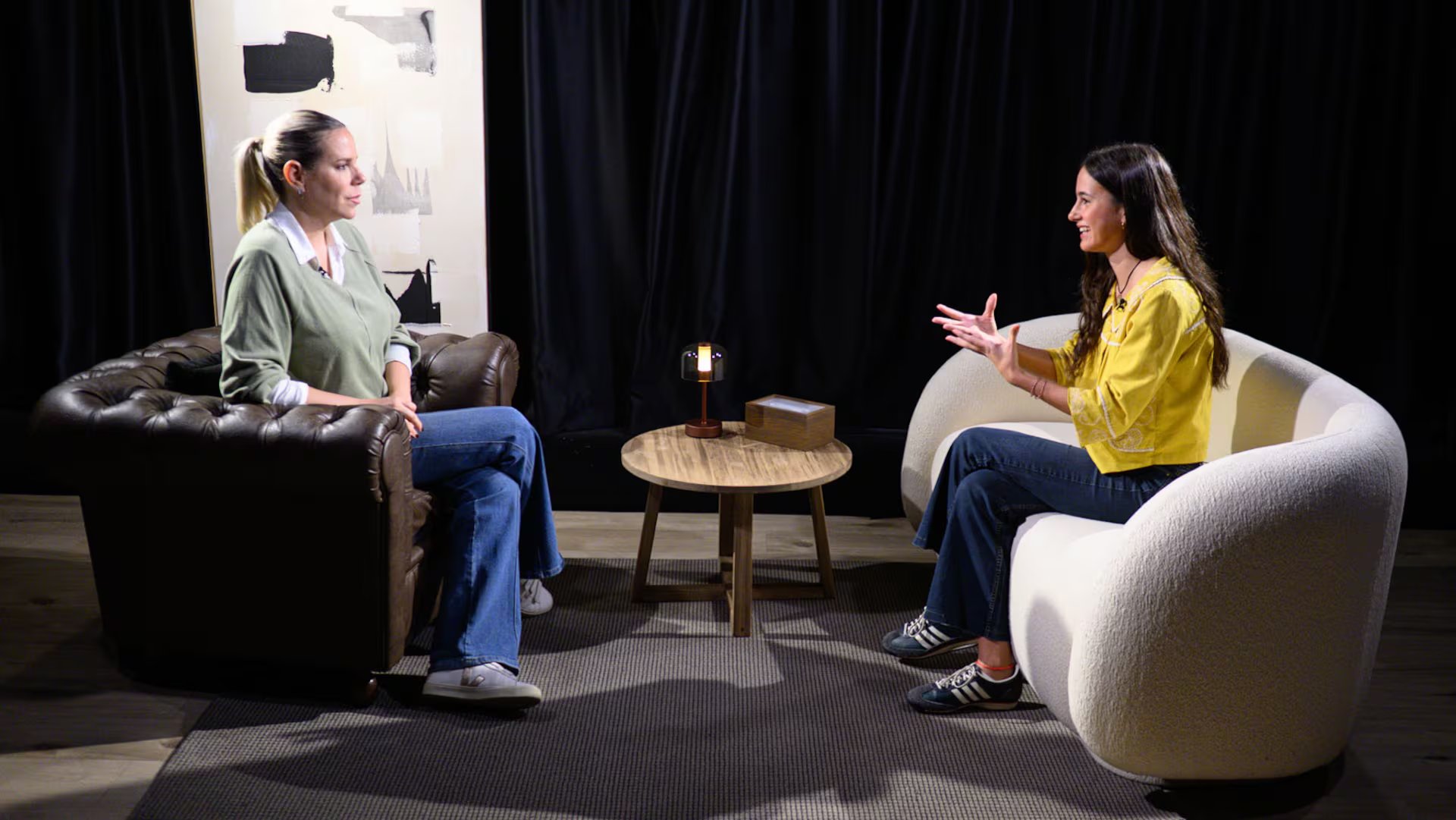 Lupe de La Cuesta junto a Tatiana Schapiro en Infobae (Adrian Escandar)