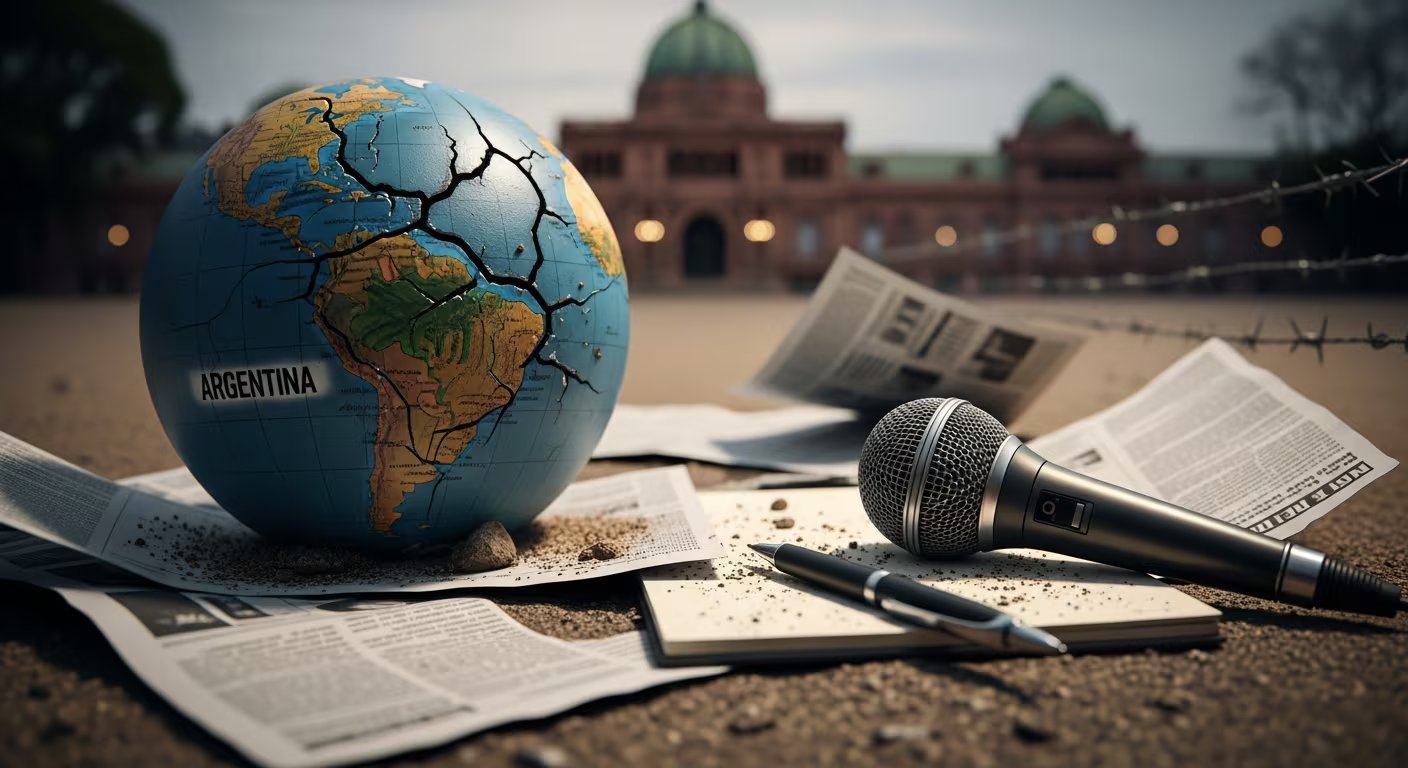 La libertad de prensa global alcanza su peor nivel histórico en 2026, con Argentina cayendo al puesto 98 y enfrentando crecientes restricciones, marcando el regreso de periodistas acreditados a la Casa Rosada. (Imagen Ilustrativa Infobae)