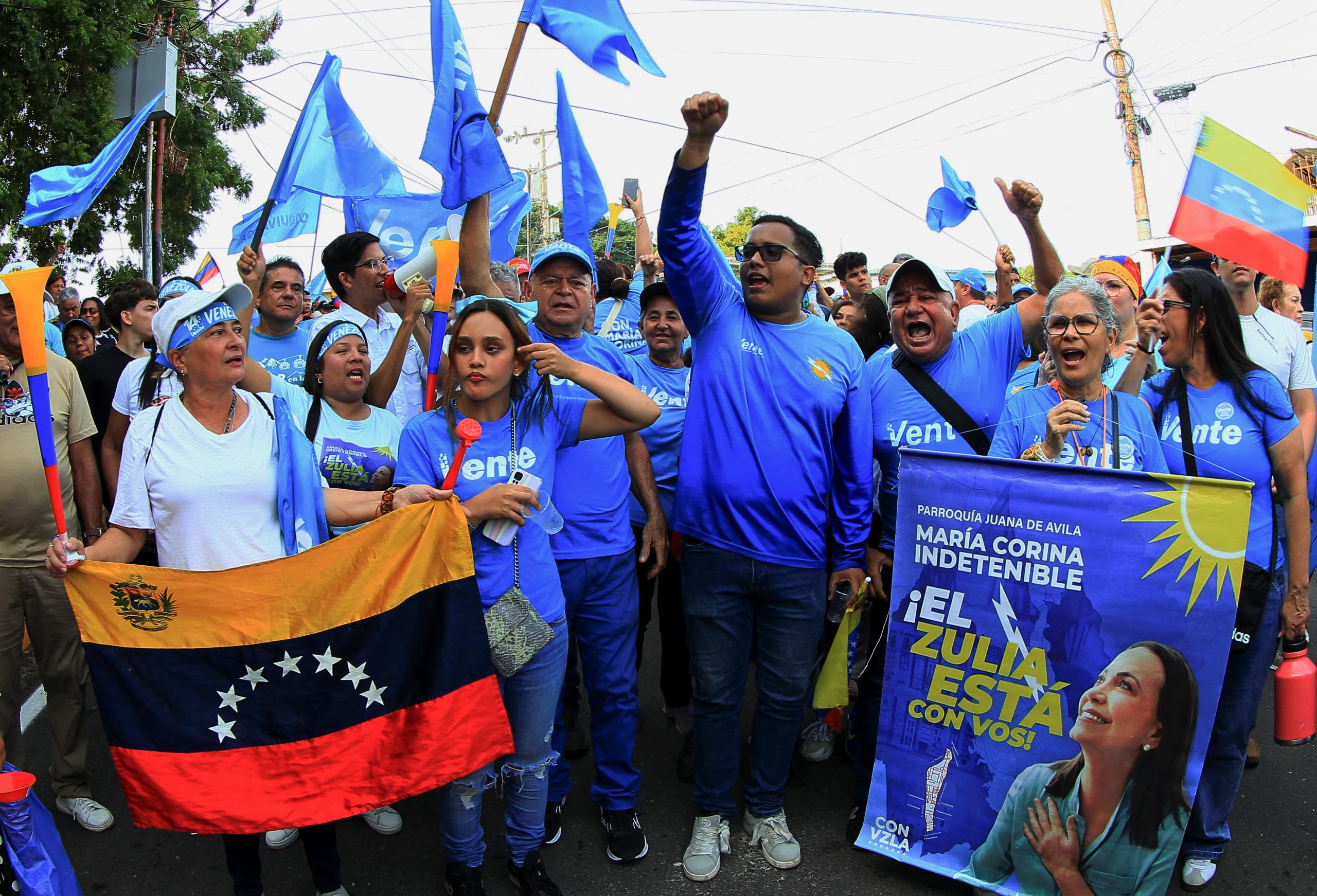 Venezolanos exigieron elecciones libres y la liberación de los presos políticos en Maracaibo, el 30 de mayo de 2026 (REUTERS/Issac Urrutia)