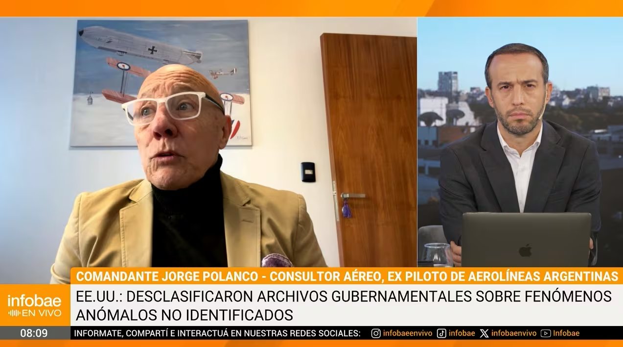 El Pentágono desclasificó un expediente sobre el avistamiento de un OVNI durante un vuelo de Aerolíneas Argentinas a Bariloche en 1995
