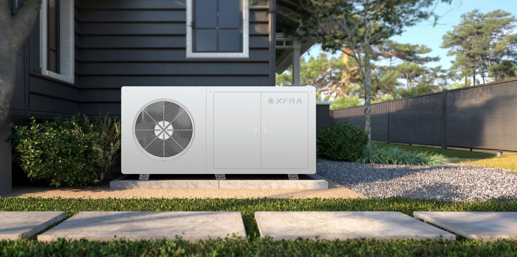 Una unidad exterior, parte de la iniciativa de Span y Nvidia para implementar mini centros de datos en viviendas, busca optimizar el uso y la eficiencia de la red eléctrica residencial (Span).