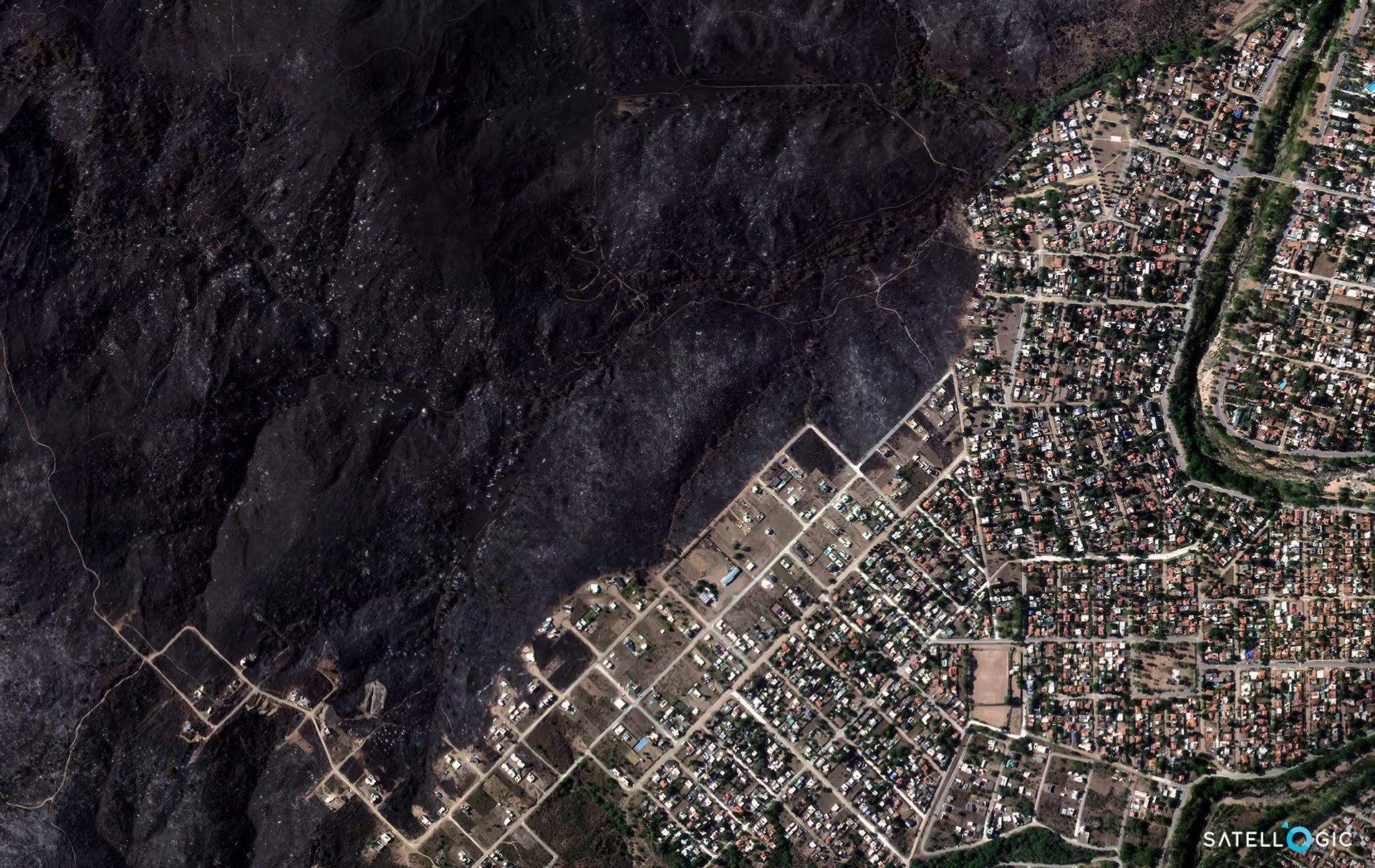 Una de las fotografías de la empresa, en este caso de Villa Carlos Paz, en Córdoba