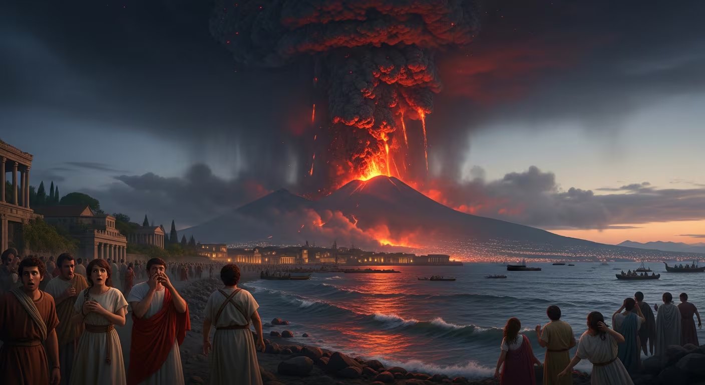 Las cartas de Plinio el Joven sobre la tragedia de Pompeya presentan versiones con fechas distintas, lo que complica la cronología del desastre - (Imagen Ilustrativa Infobae)
