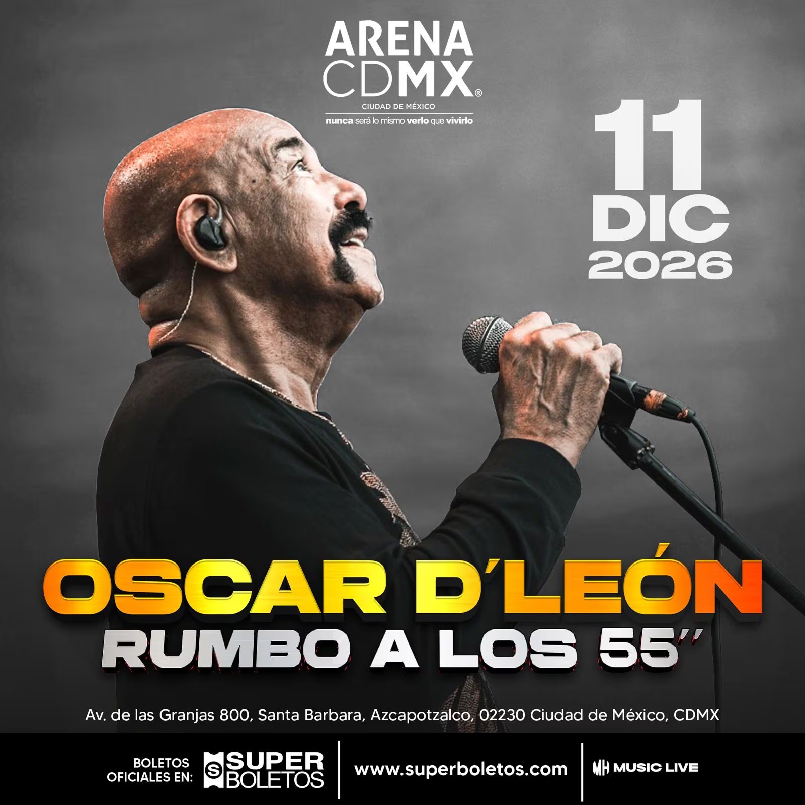 Se presenta en la Arena CDMX (Music Live)
