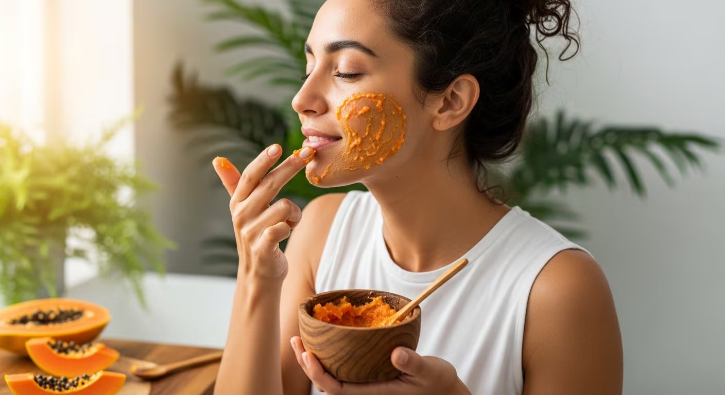 Se recomienda usar papaya madura en mascarillas y ungüentos caseros para aprovechar sus beneficios en la piel. (Imagen Ilustrativa Infobae)