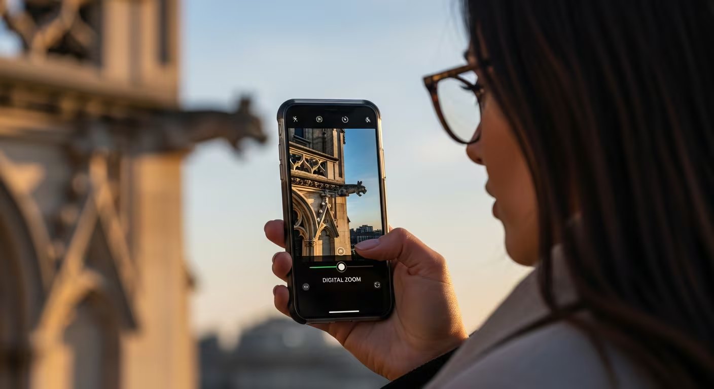 Los fotógrafos profesionales prefieren el zoom óptico por su fidelidad de imagen. (Imagen ilustrativa Infobae)