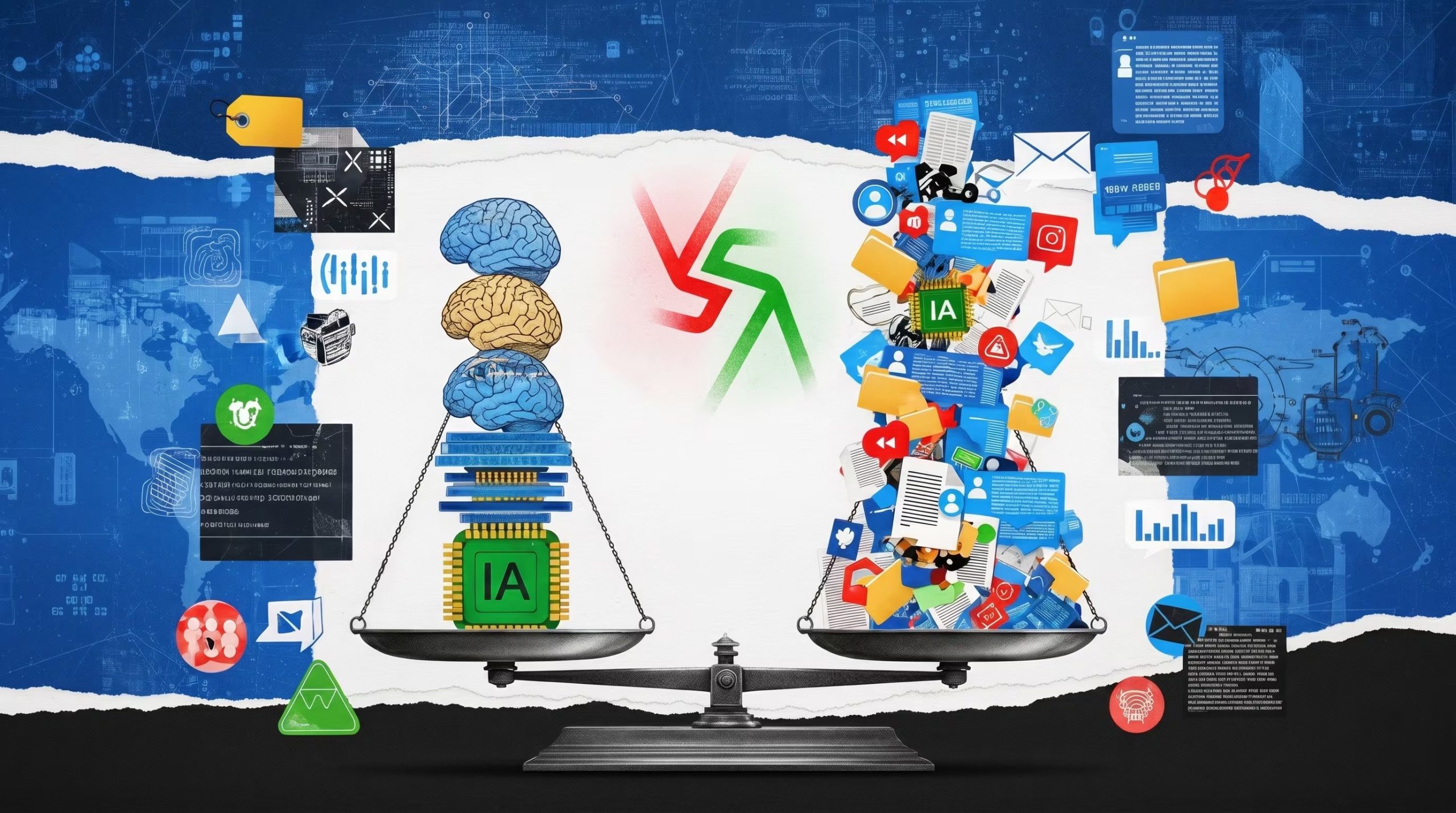 El verdadero eje de la próxima disputa en inteligencia artificial será el control y uso de los datos personales, más allá de los avances técnicos en los modelos. (Imagen Ilustrativa Infobae)
