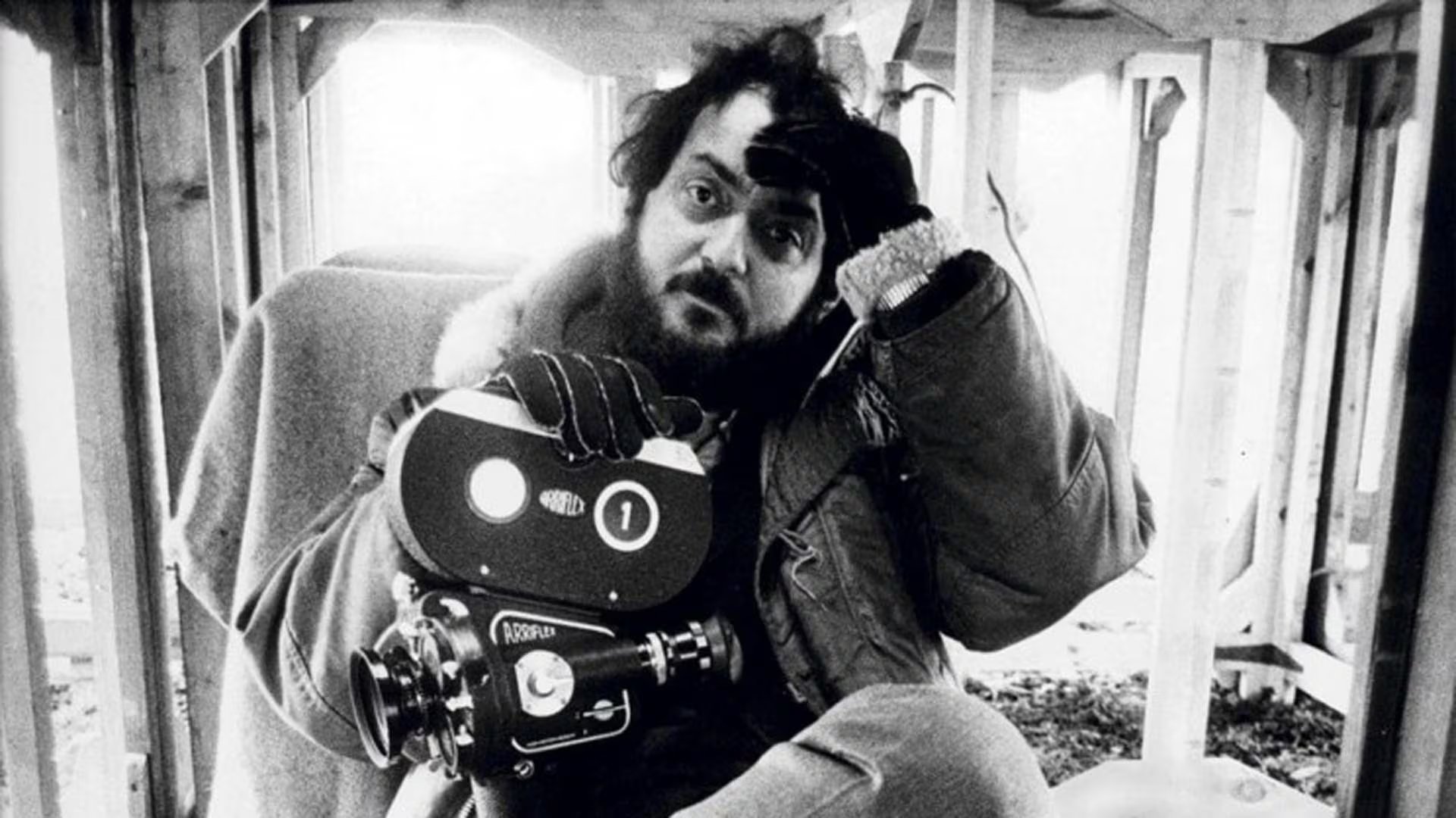 El director de cine Stnaley Kubrick, en el rodaje de