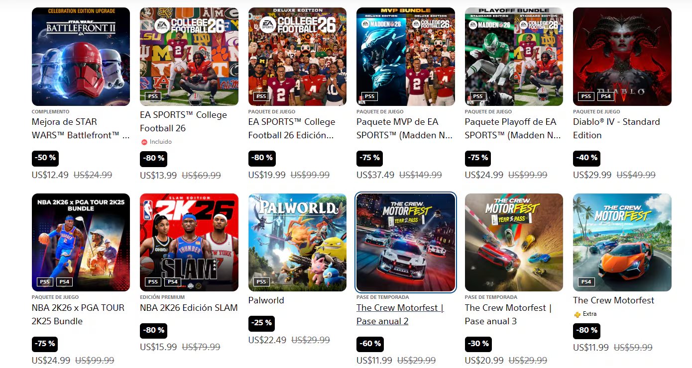 Para aprovechar los descuentos, es necesario ingresar a la tienda desde una PS4, PS5 o el sitio web oficial. (PlayStation)