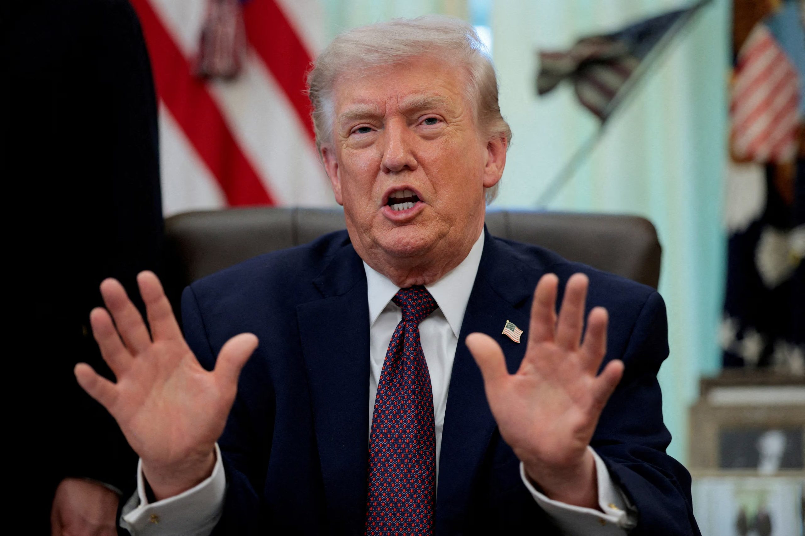 Trump aseguró que Estados Unidos no será derrotado por ningún país en la carrera por la IA (REUTERS/Evan Vucci)