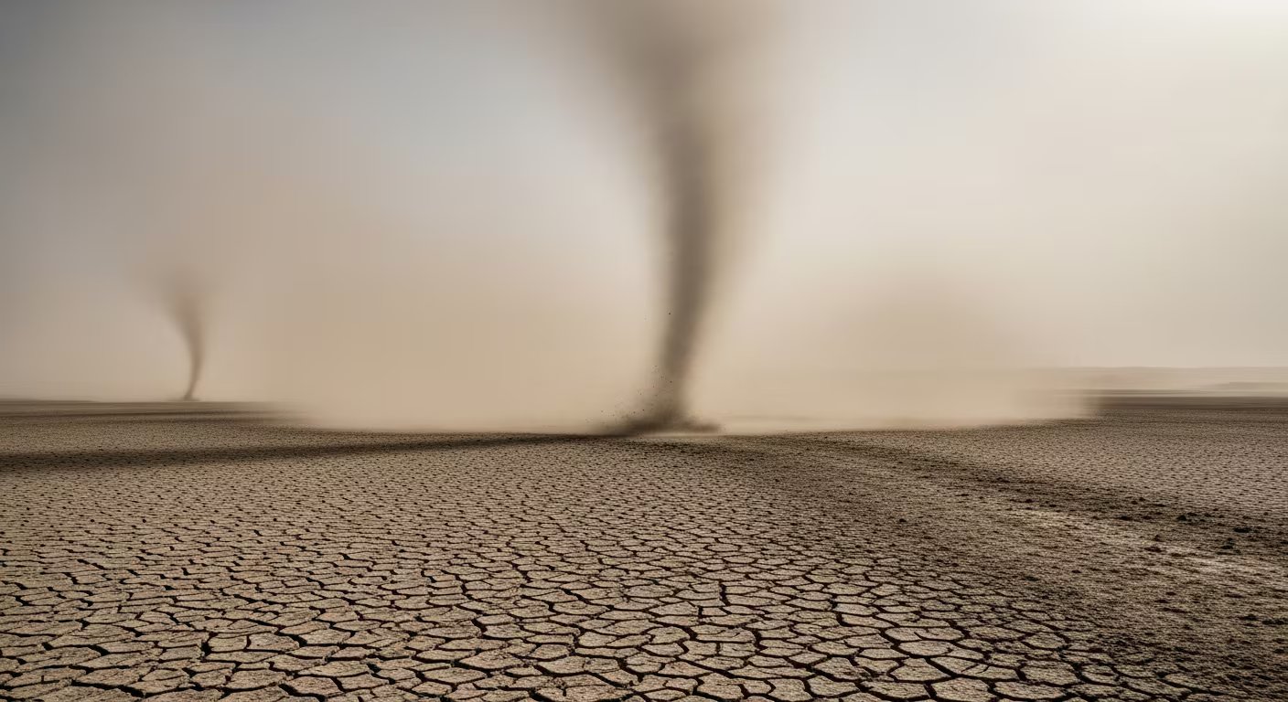 La investigación destaca el impacto del polvo sobre los patrones de precipitación y la planificación para gestionar fenómenos climáticos extremos (Imagen Ilustrativa Infobae)