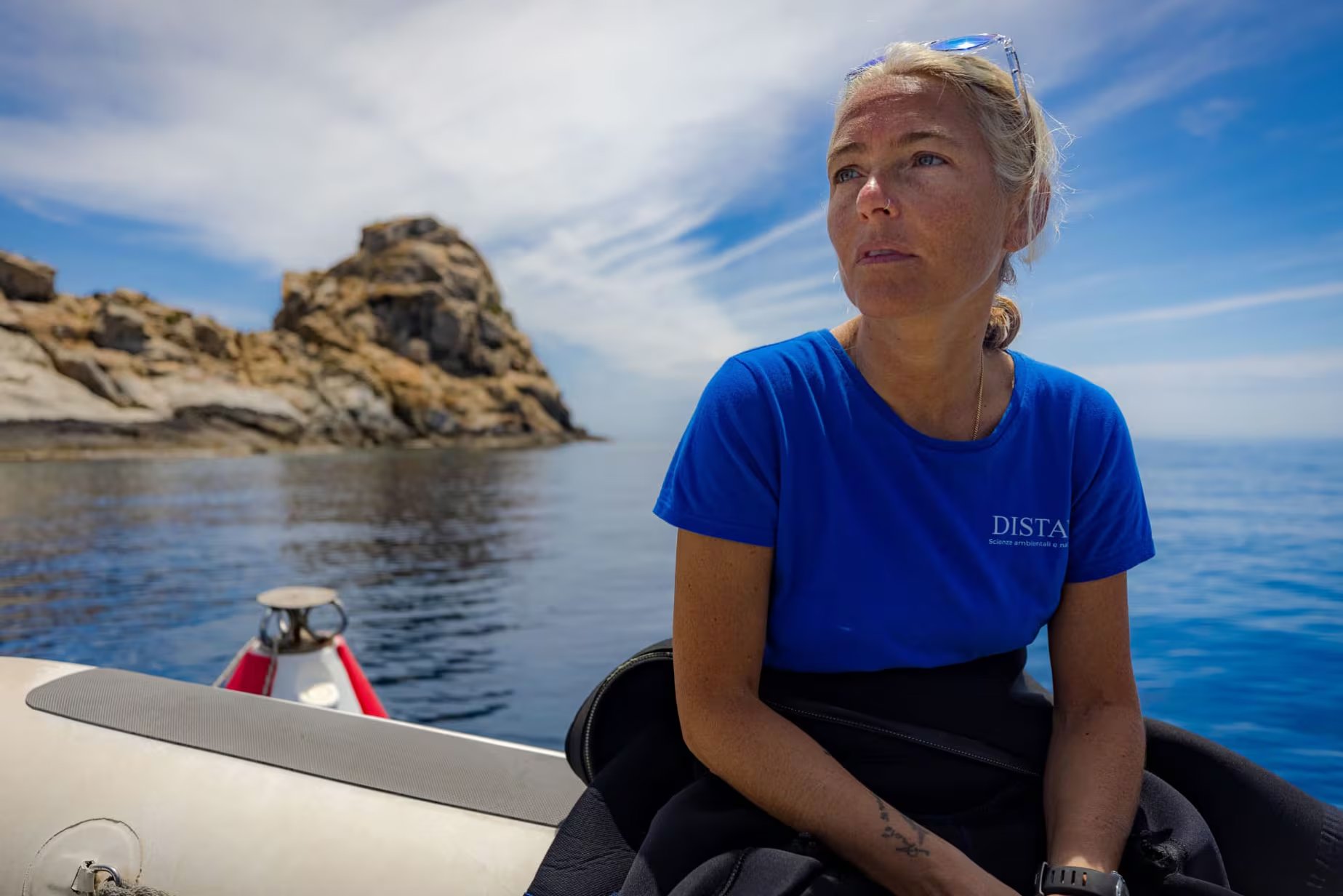 Monica Montefalcone, profesora de Ecología en la Universidad de Génova y referente internacional en biología marina, era la directora científica de la campaña de monitoreo en Maldivas. (Greenpeace vía AP/archivo)