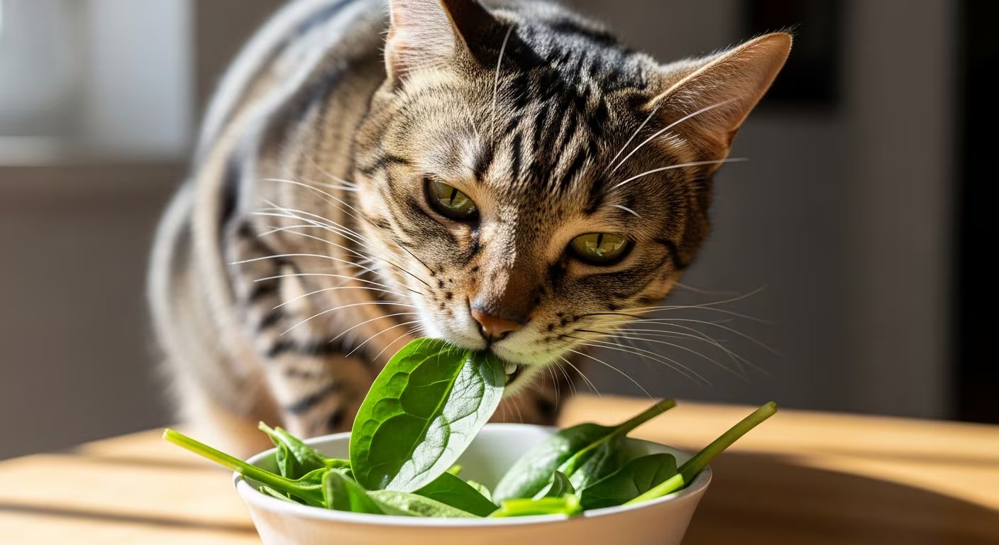 Los gatos pueden comer pequeñas cantidades de verduras seguras, pero estas no reemplazan la carne en su dieta (Imagen Ilustrativa Infobae)
