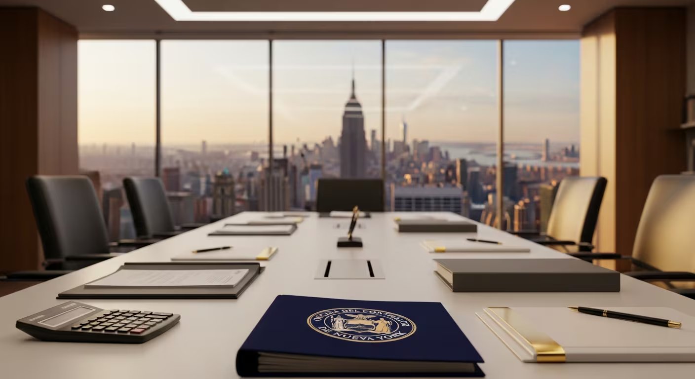 Según el reporte, las reservas fiscales actuales de Nueva York equivalen apenas al 8,5% de los ingresos tributarios, una proporción insuficiente ante posibles shocks (Imagen Ilustrativa Infobae)
