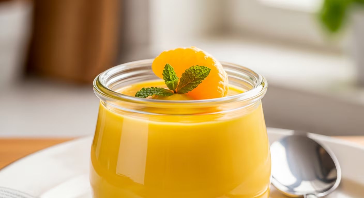 Un toque decorativo de ralladura de mandarina o pequeños gajos intensifica el aroma y realza la experiencia visual de este postre cremoso y cítrico. - (Imagen Ilustrativa Infobae)