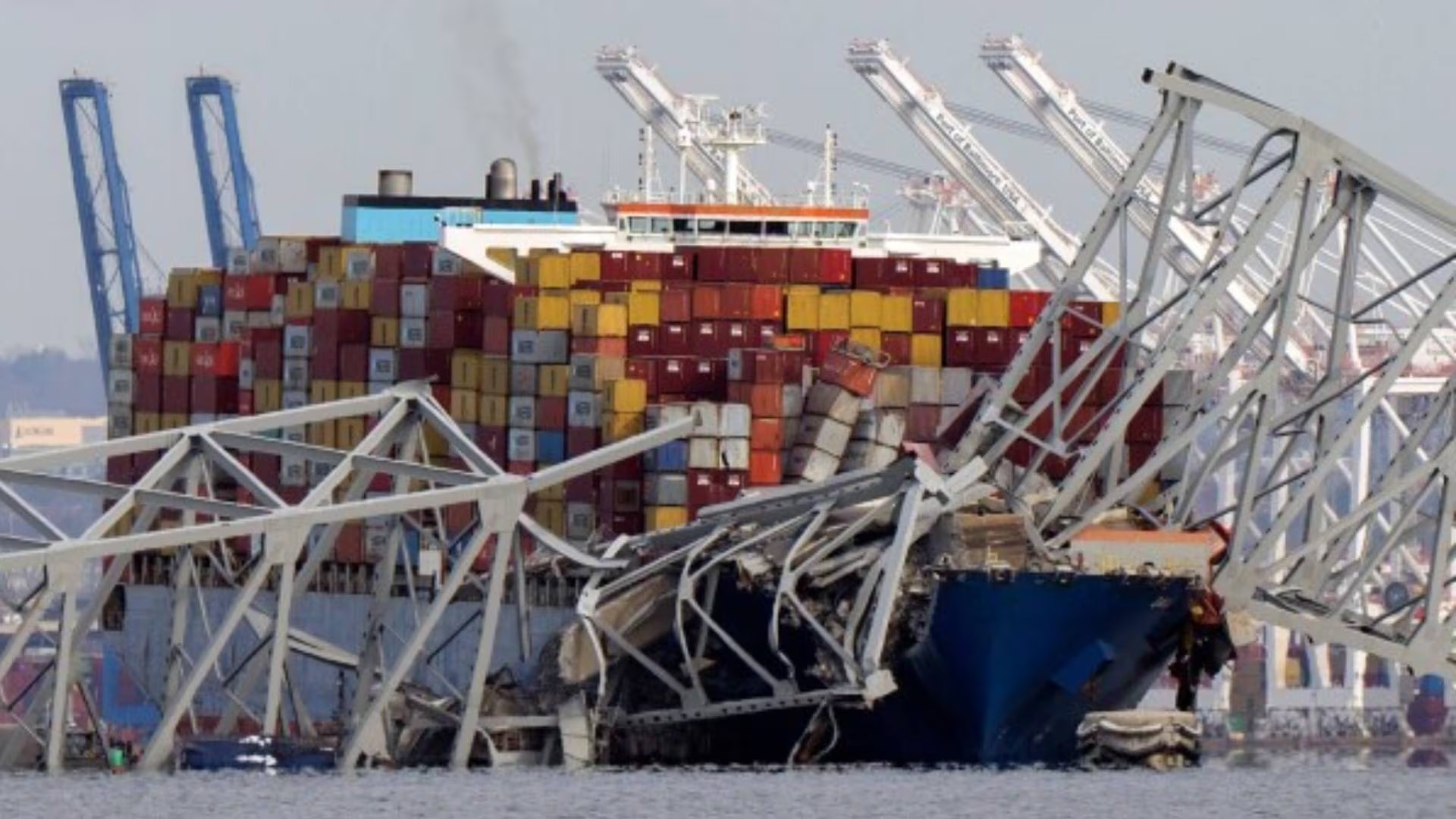 Maryland cerró un acuerdo de 2.250 millones de dólares con Synergy Marine y el propietario de Dali para compensar parte de los daños provocados tras el colapso (AP)