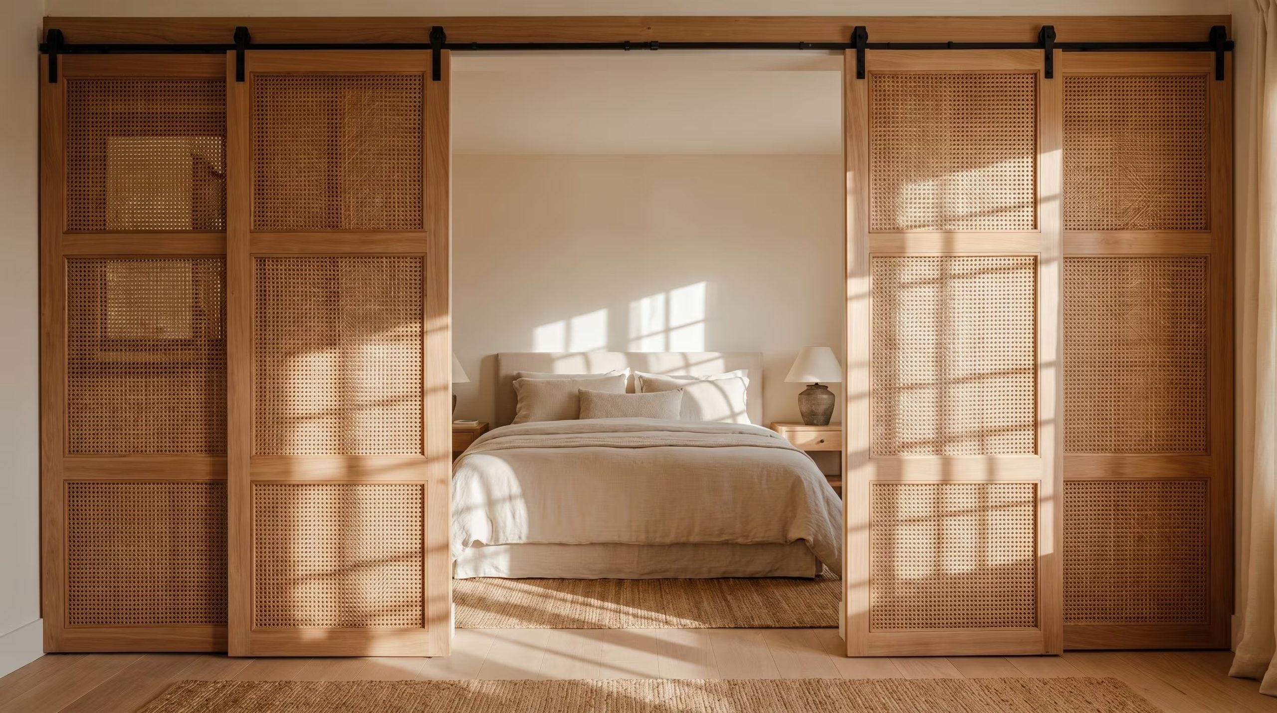 El uso de materiales como madera, acero y vidrio define el estilo y la funcionalidad de las puertas de habitación. (Imagen Ilustrativa Infobae)