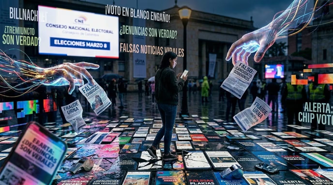 En la previa de las elecciones, se ha convertido en algo común encontrar publicaciones malintencionadas con información falsa en redes sociales - crédito Visuales IA