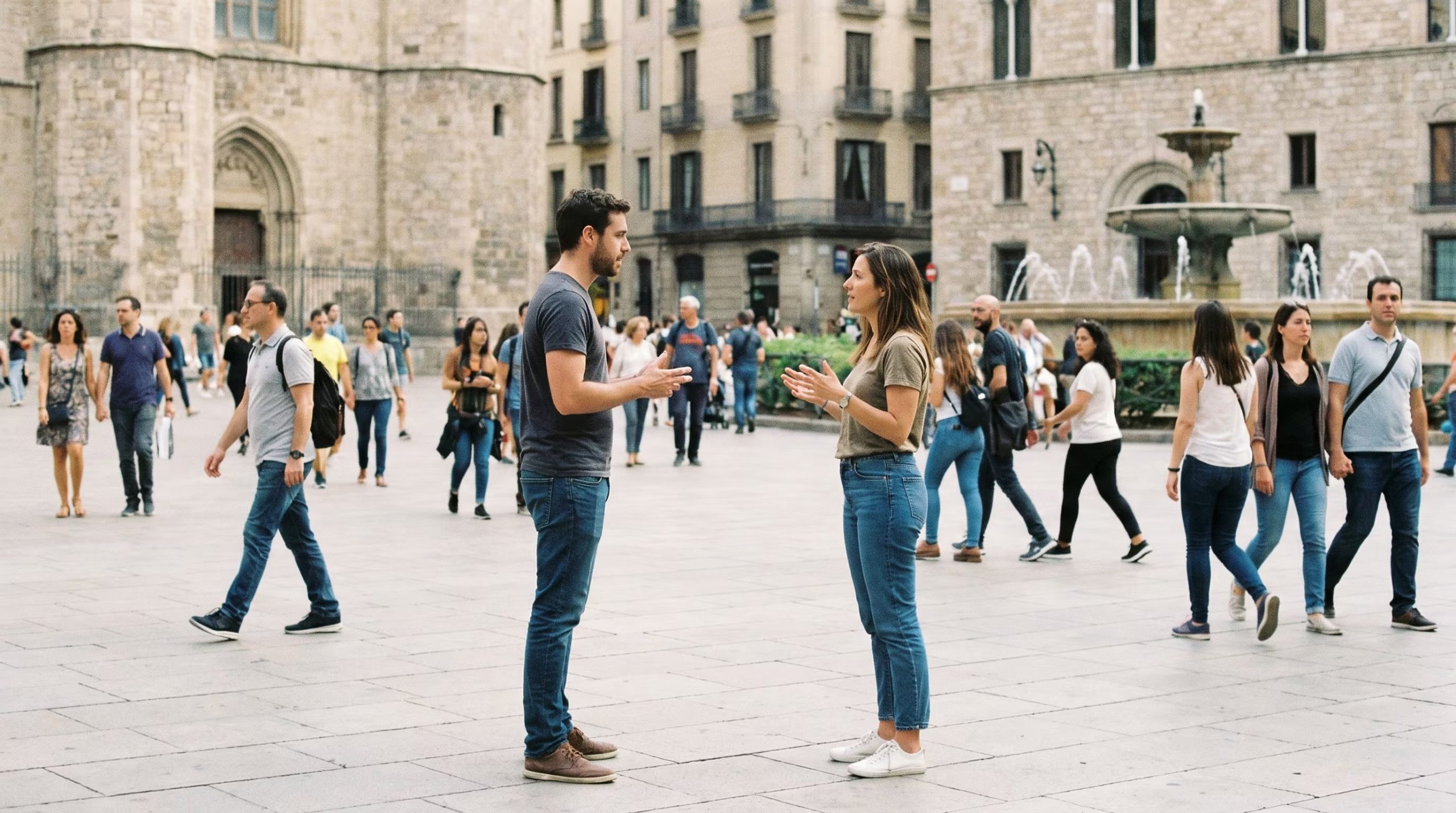 Existen tres espacios proxémicos que pueden modificarse según los patrones culturales: el espacio social, el personal y el íntimo (Imagen Ilustrativa Infobae)