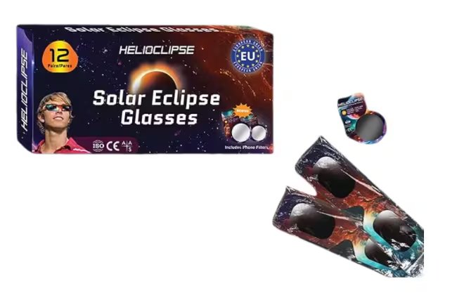 Gafas de eclipse solar se encuentran disponibles en Amazon. (Amazon)