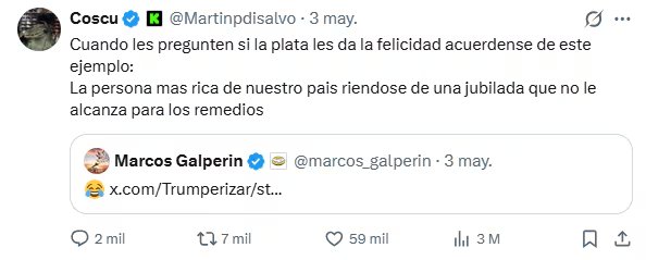 El llamado de Coscu a la defensa de los jubilados argentinas reforzó la discusión pública sobre el rol de los influencers y empresarios ante la crisis social