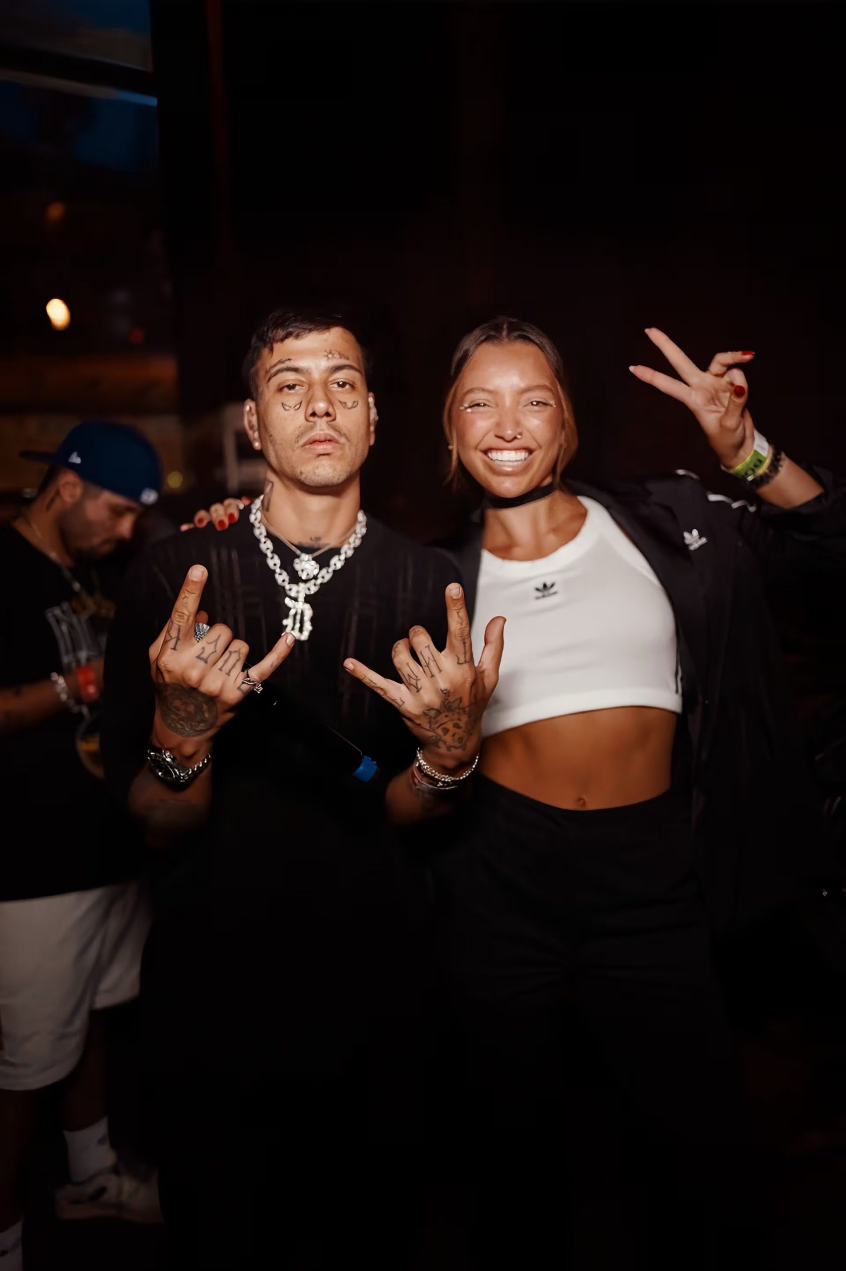 Cande Gariso junto a Duki, uno de los precursores de la explosión del trap latino en Argentina