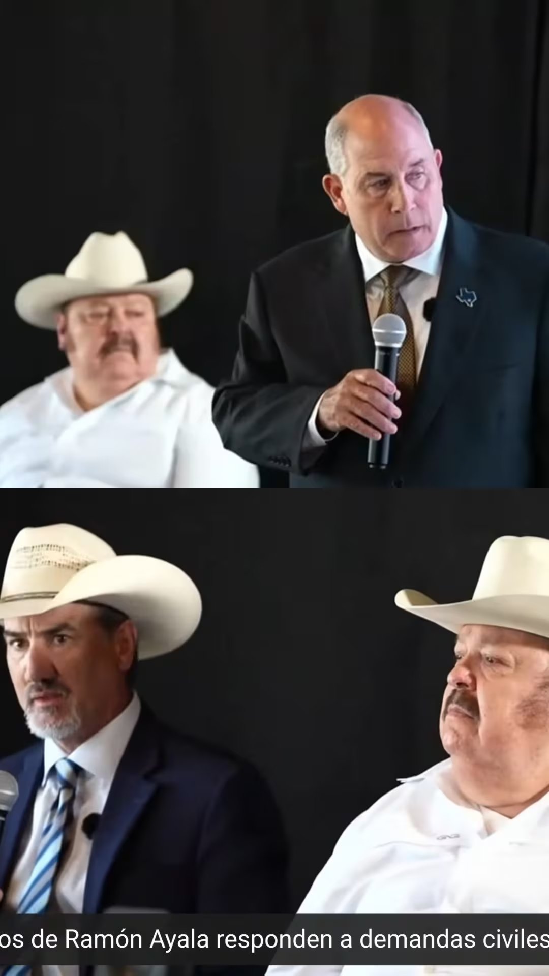 Ramón Ayala lloró durante una rueda de prensa para abordar una demanda por presunta agresión sexual contra su hijo en Estados Unidos. (Captura de pantalla: YouTube / Telemundo)