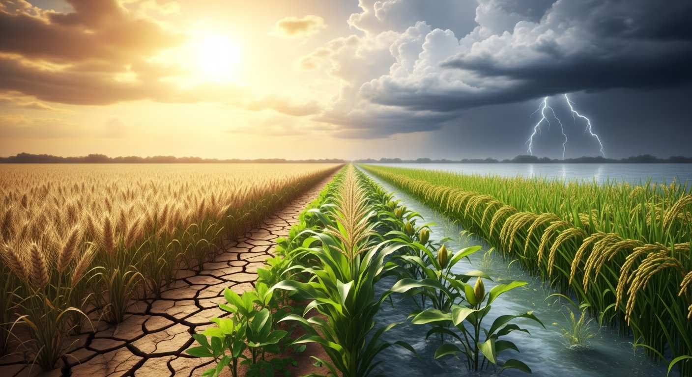 El cambio climático afecta la producción de alimentos y Chan subraya la relevancia de desarrollar cultivos adaptados a condiciones ambientales adversas (Imagen Ilustrativa Infobae)