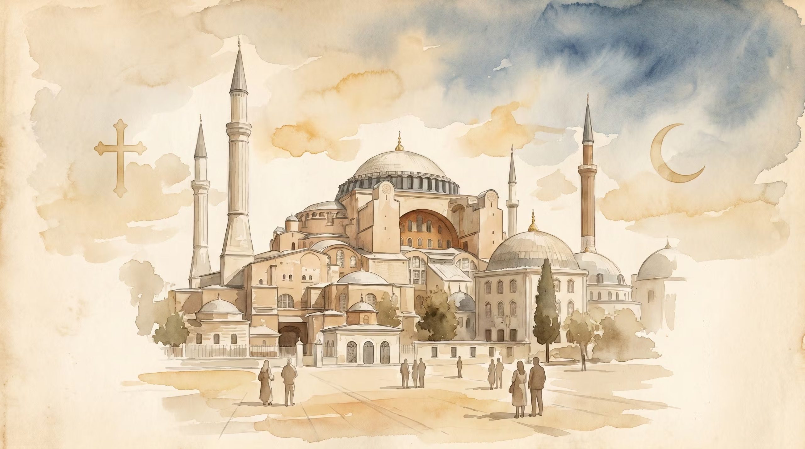 Tras la conquista, Mehmed II transformó Santa Sofía en mezquita y añadió los minaretes que hoy enmarcan su silueta. El edificio sobrevivió a dos imperios y sigue en pie
(Imagen Ilustrativa Infobae)
