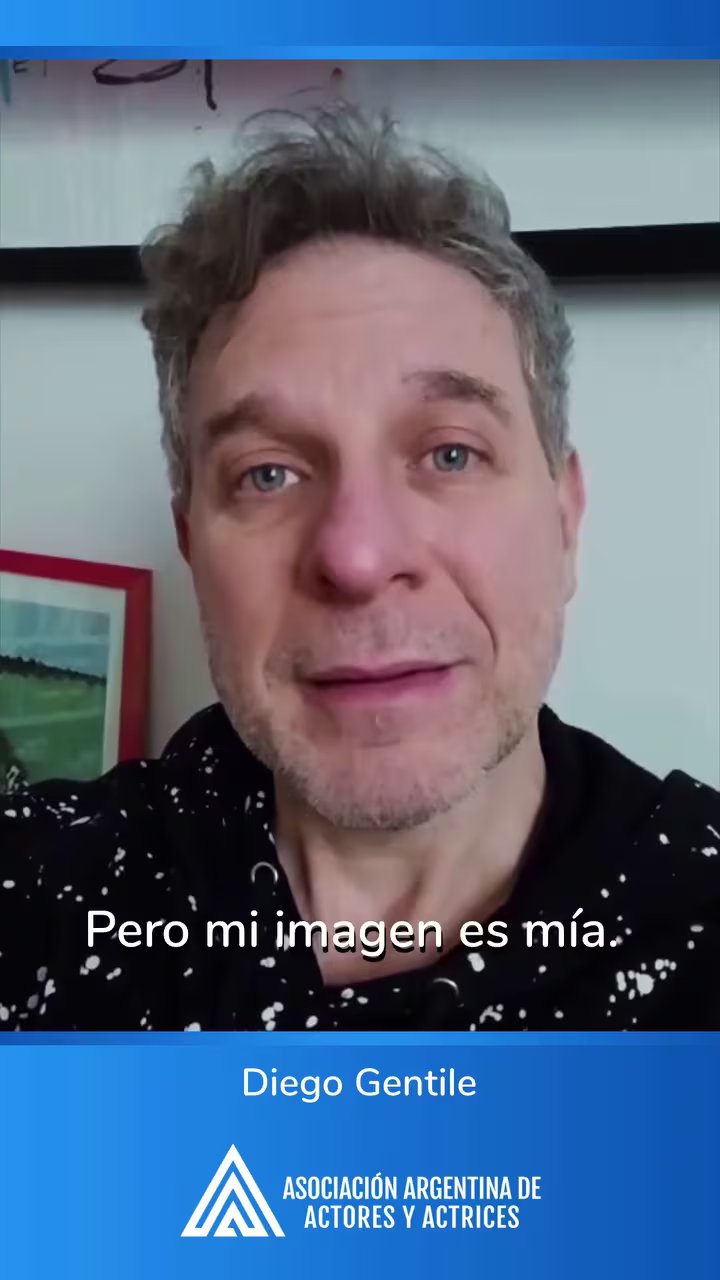 Diego Gentile es parte del spot de la Asociación Argentina de Actores y Actrices