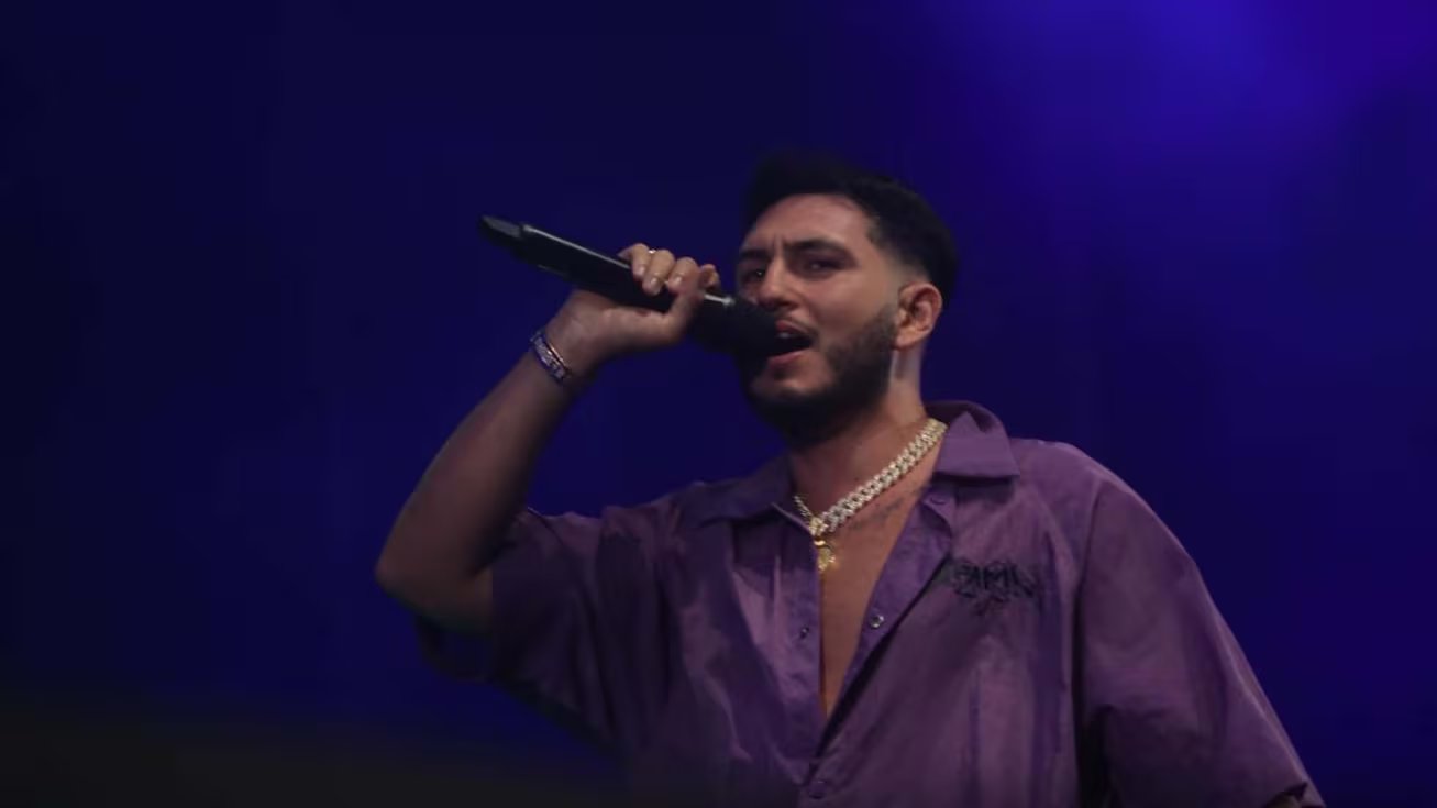 Omar Montes, durante uno de sus conciertos