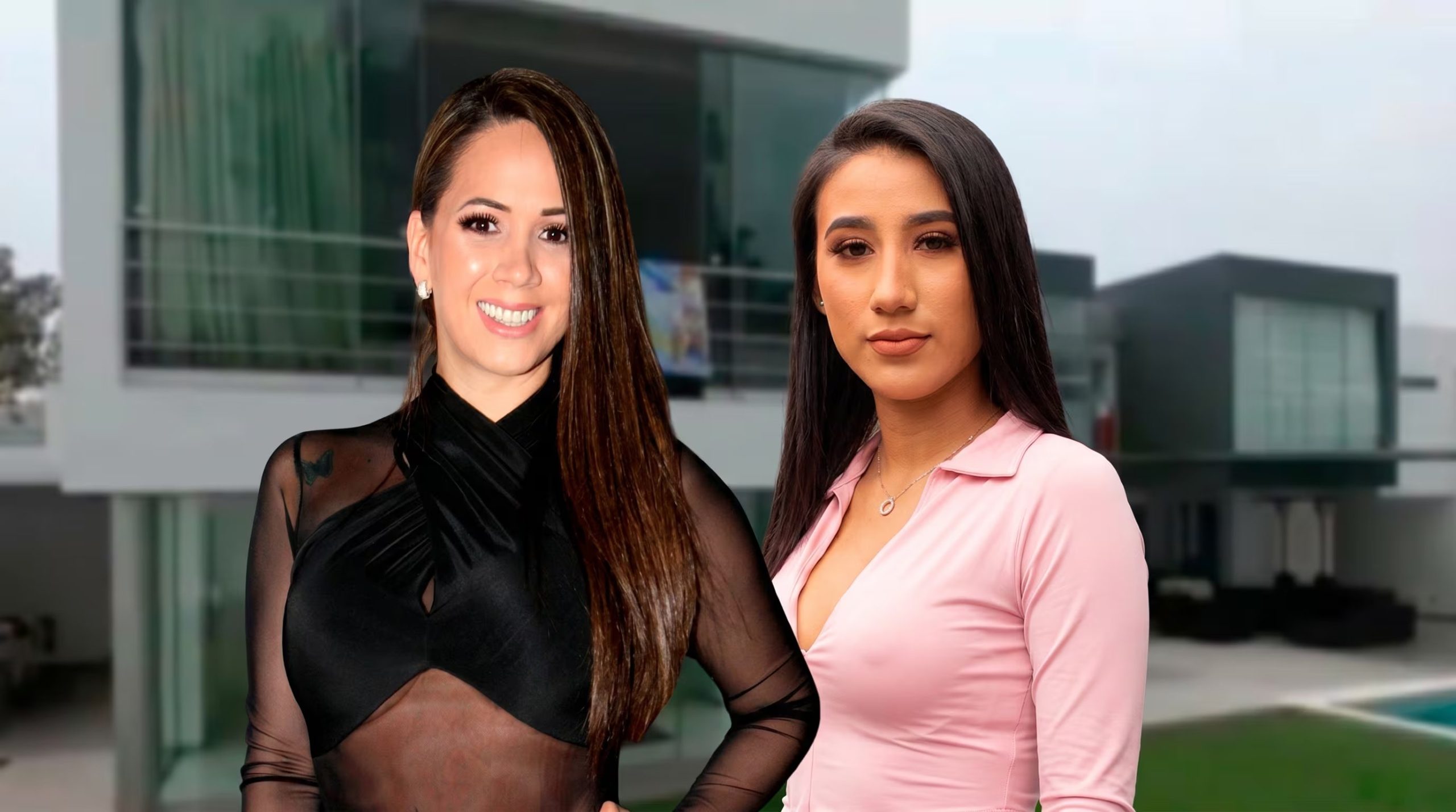 Melissa Klug y Samahara Lobatón posan juntas con una mansión moderna de fondo, en una imagen que ha captado la atención del público y los medios. (Imagen Ilustrativa Infobae)