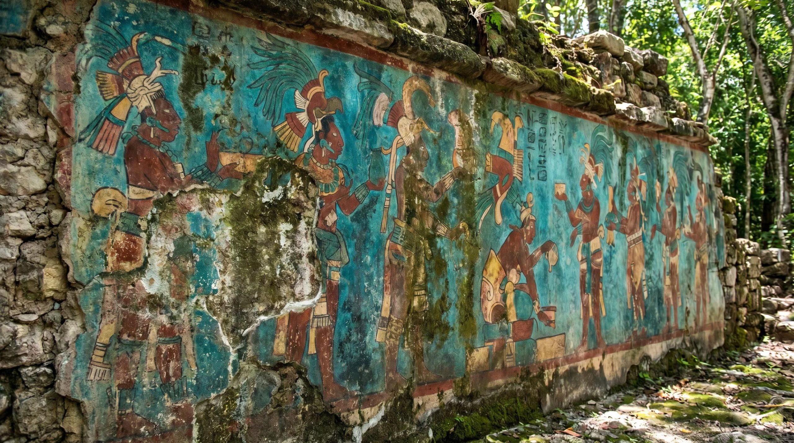Murales mayas de hace mil años conservan colores intensos pese al paso del tiempo. (Imagen Ilustrativa Infobae)