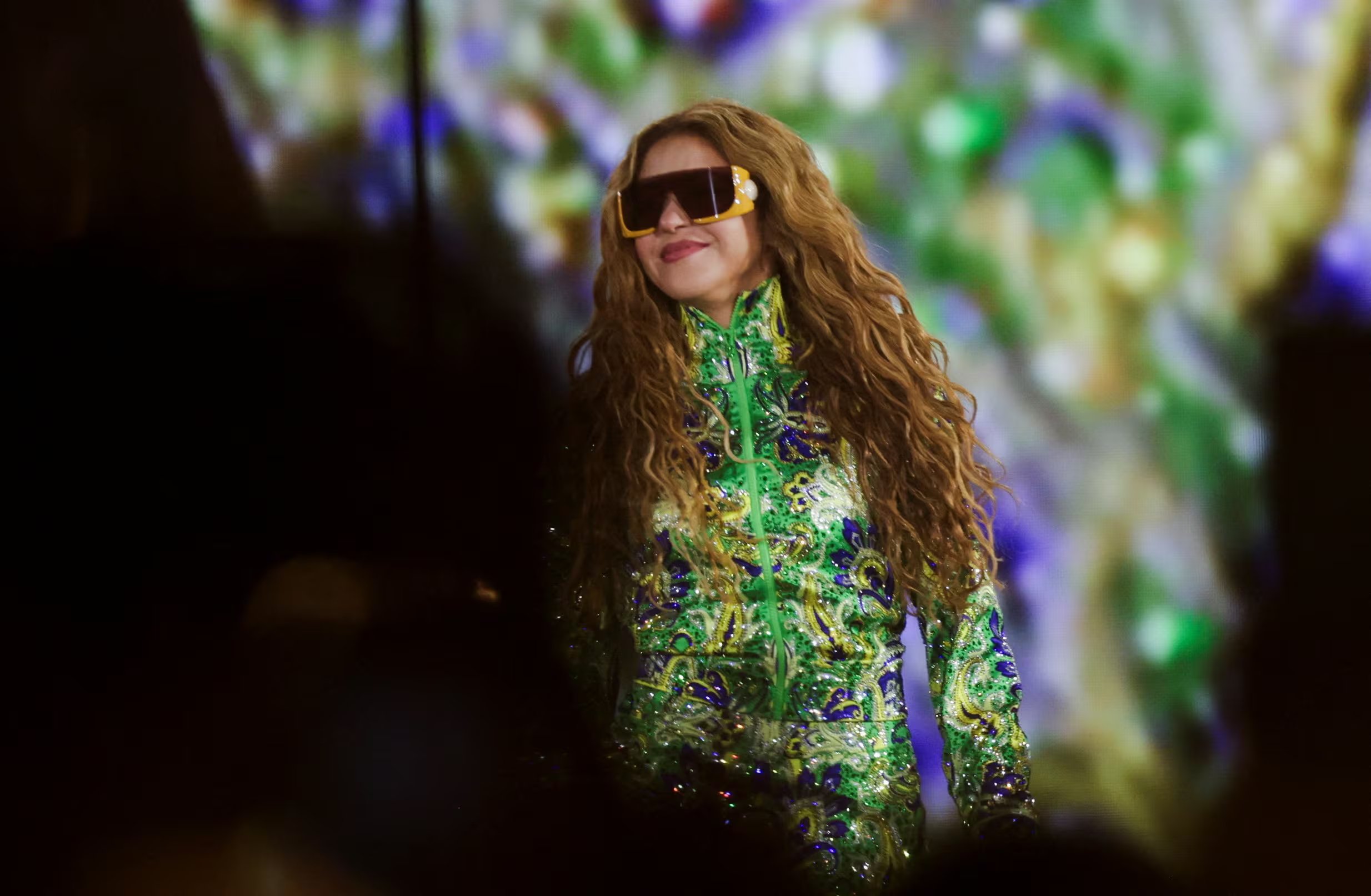 Shakira performs during an open concert at the Copacabana beach in Rio de Janeiro, Brazil May 2, 2026. REUTERS/Ricardo Moraes