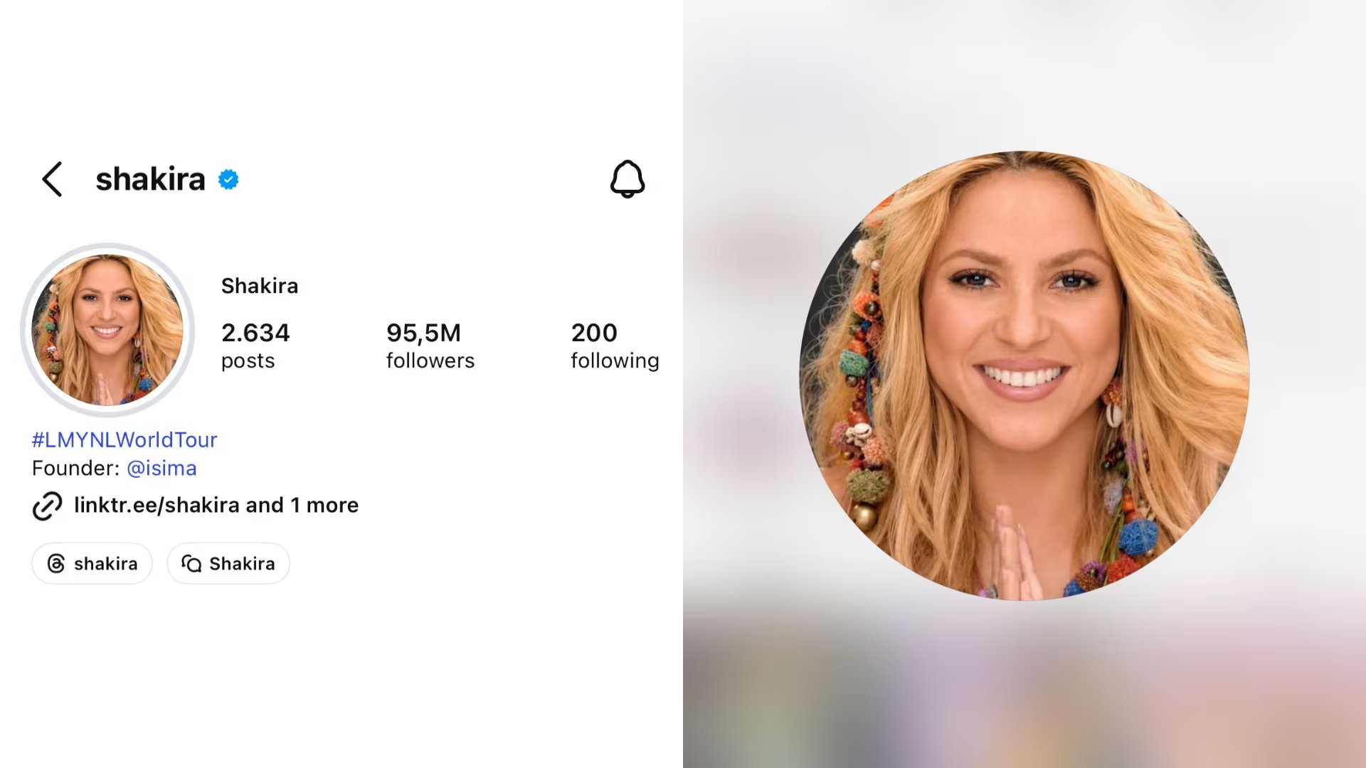 Shakira dio pistas sobre su posible participación en la canción oficial del Mundial 2026 - crédito @shakira/ Instagram